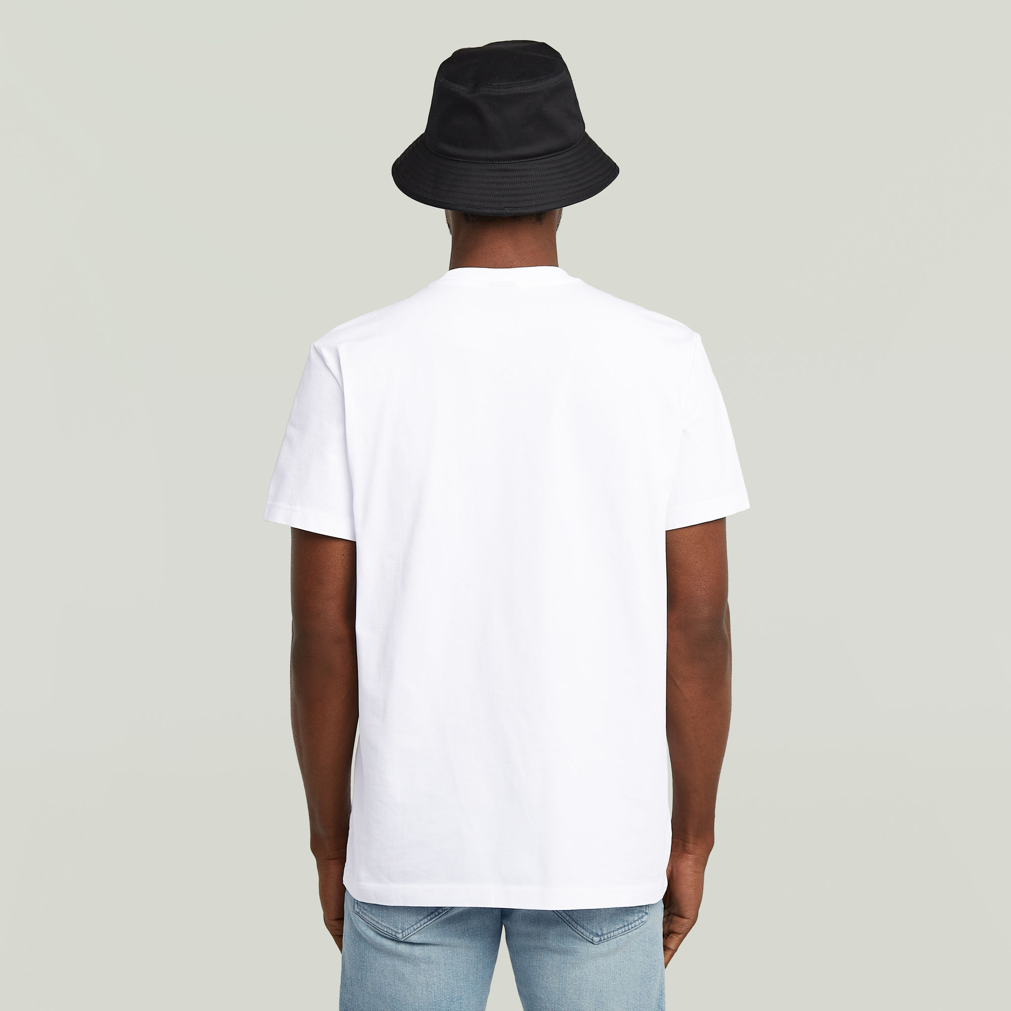G-Star RAW Label Badge Regular T-Shirt Wit Heren