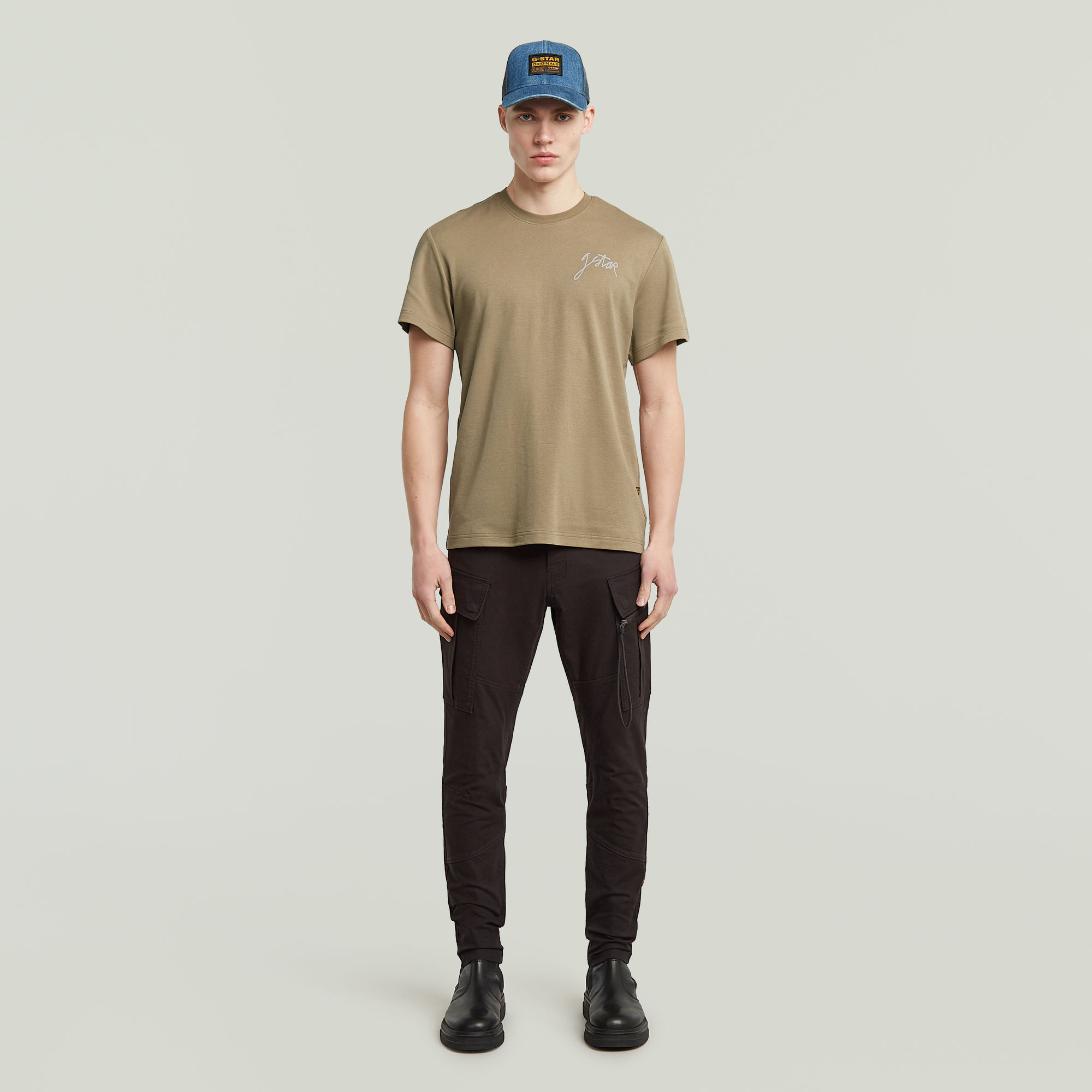 G-Star RAW Zip Pocket 3D Skinny 2.0 Cargobroek Zwart Heren