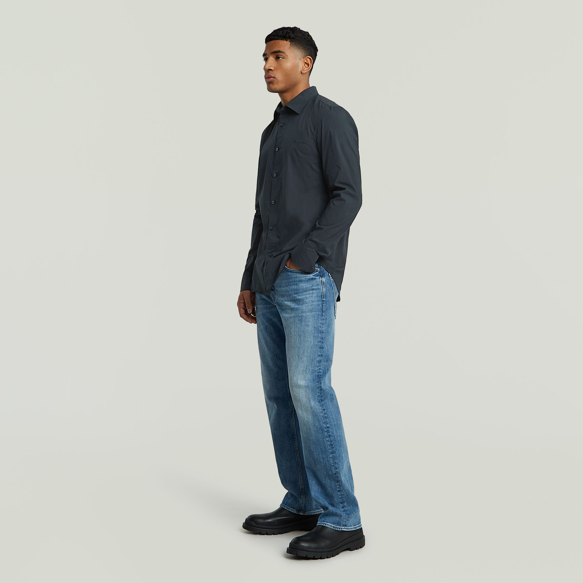 G-Star RAW Uniform Slim Shirt Donkerblauw Heren
