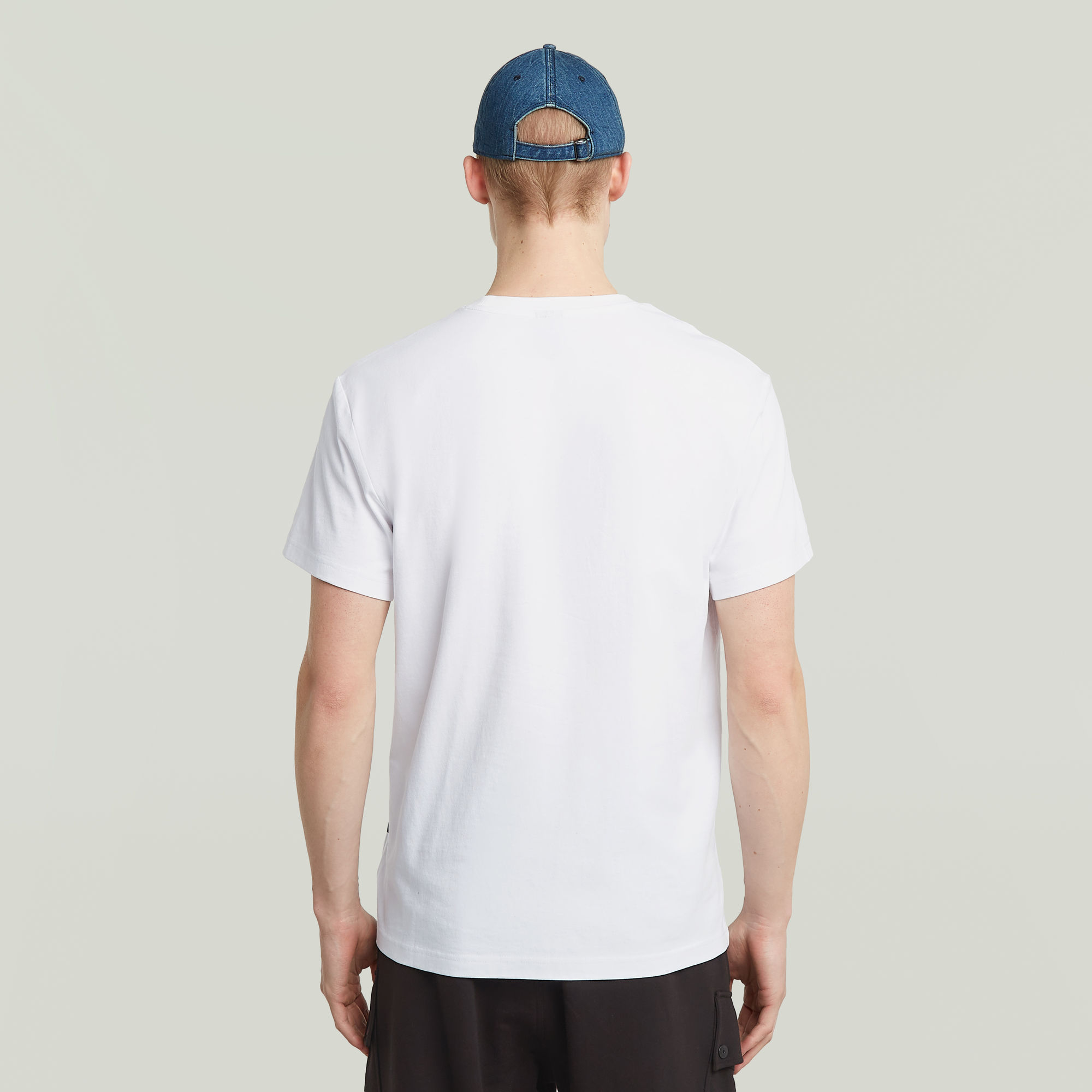 G-Star RAW Felt Logo T-shirt Wit Heren