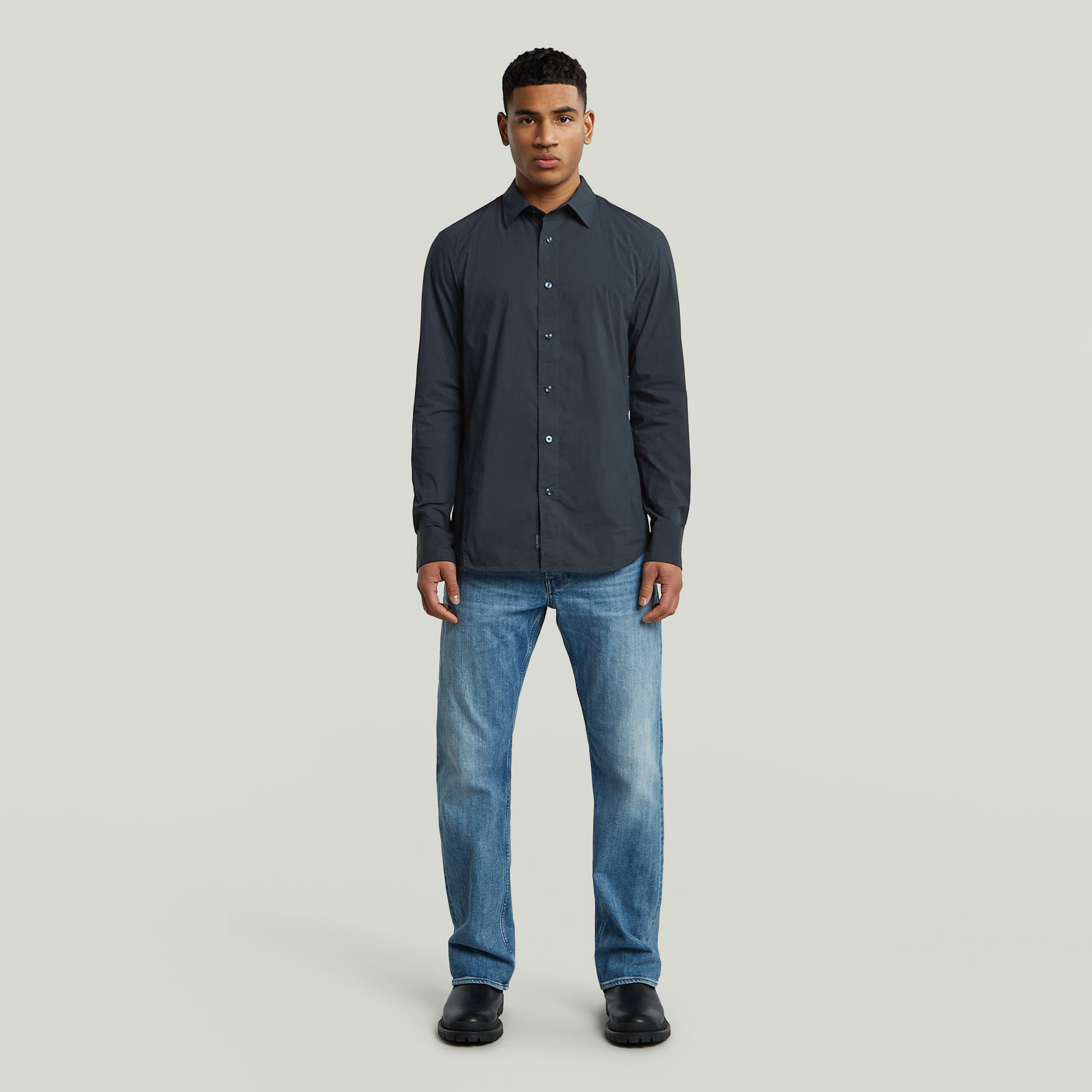 G-Star RAW Uniform Slim Shirt Donkerblauw Heren