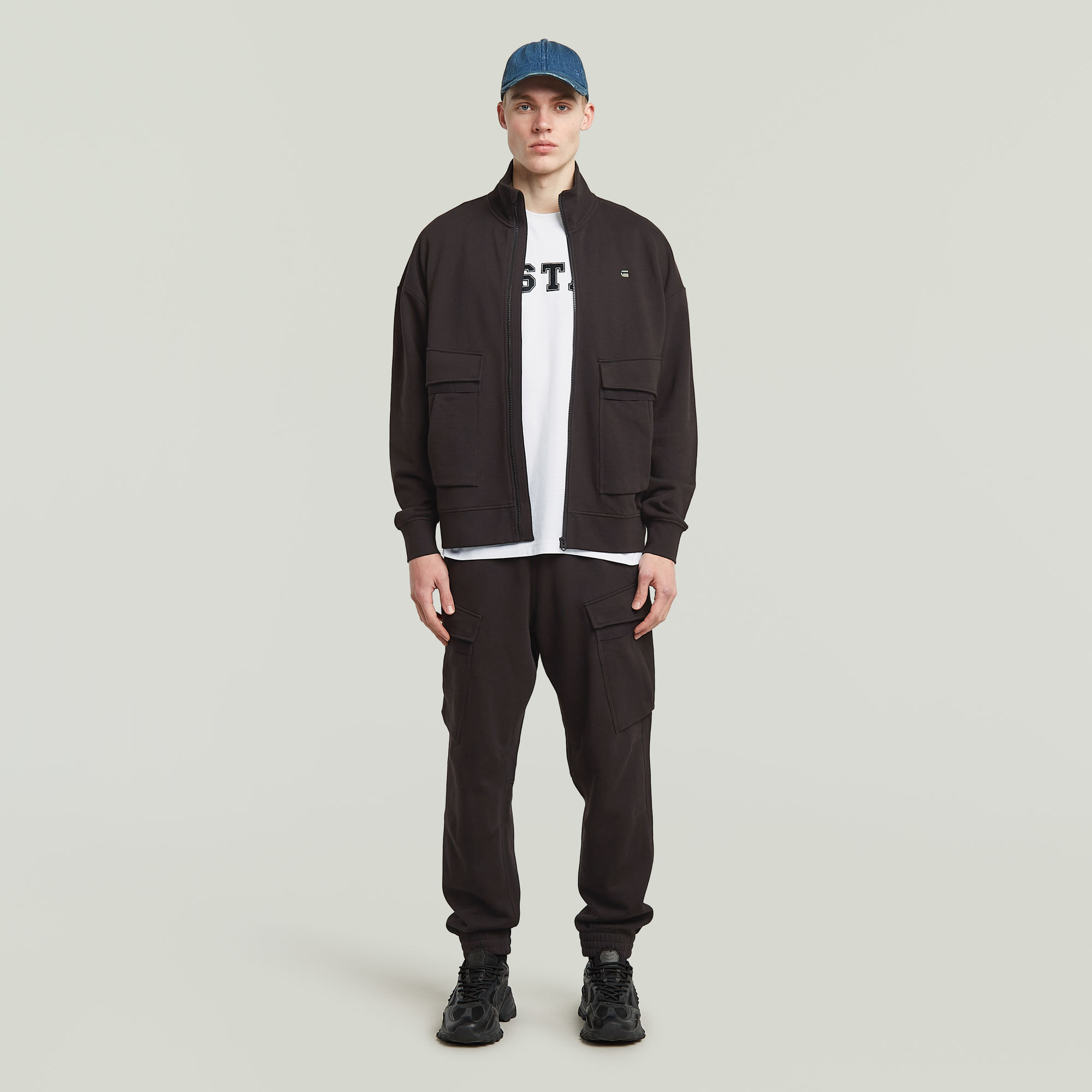 G-Star RAW Felt Logo T-shirt Wit Heren