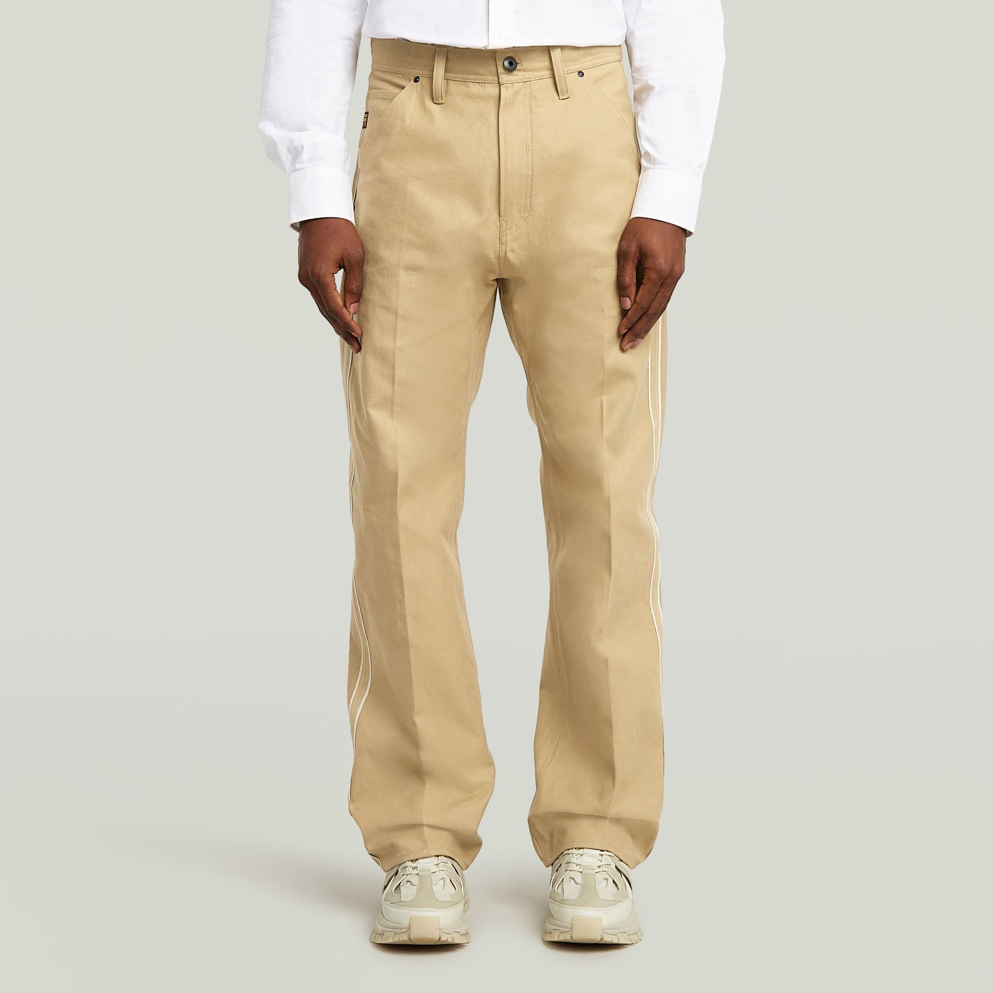 Selvedge Straight Chino - Beige - Herren