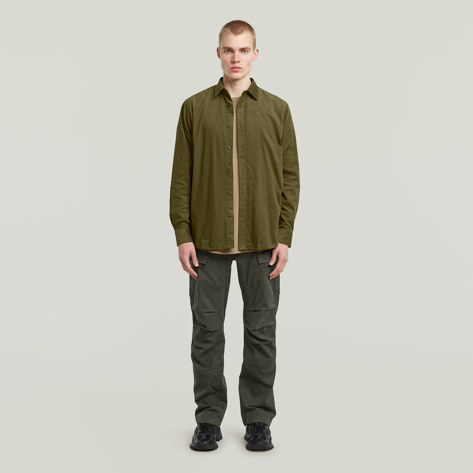 Thumbnail - Clean Regular Hemd - Grün - Herren