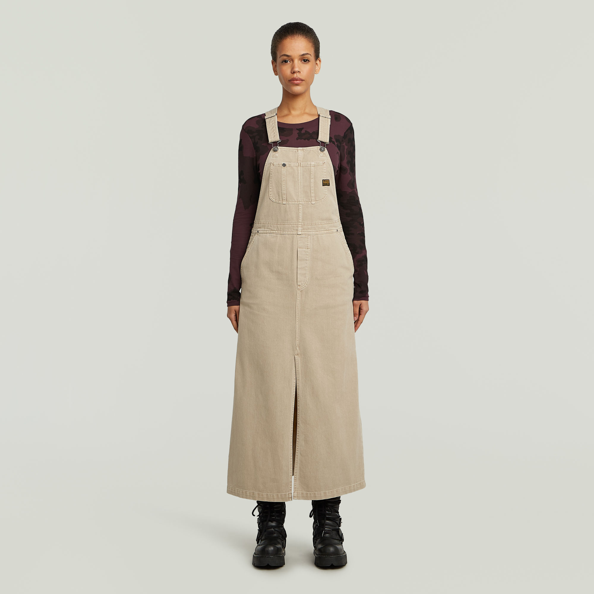 

Dungaree Kleid - Beige - Damen