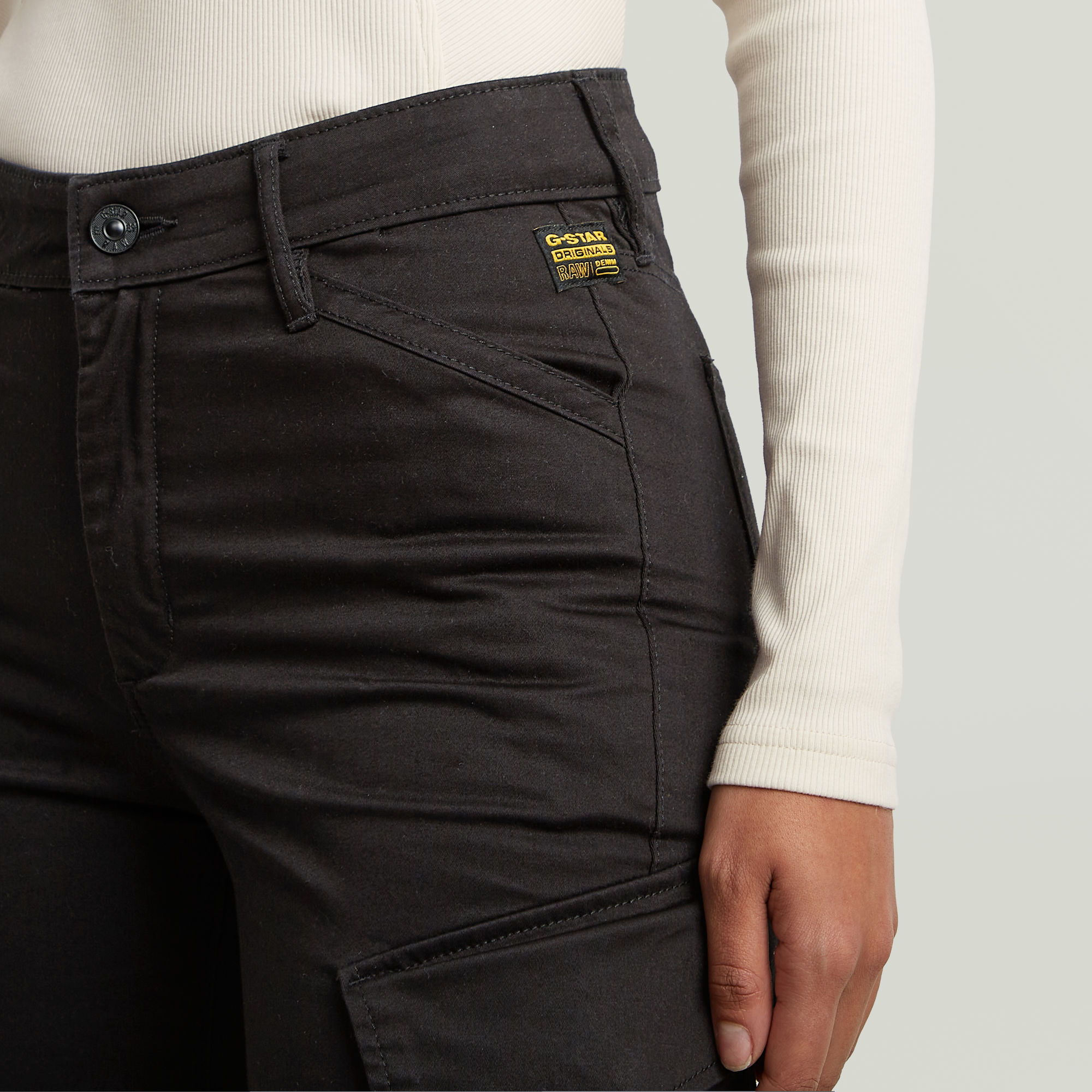 G-Star RAW Slim Cargobroek Zwart Dames