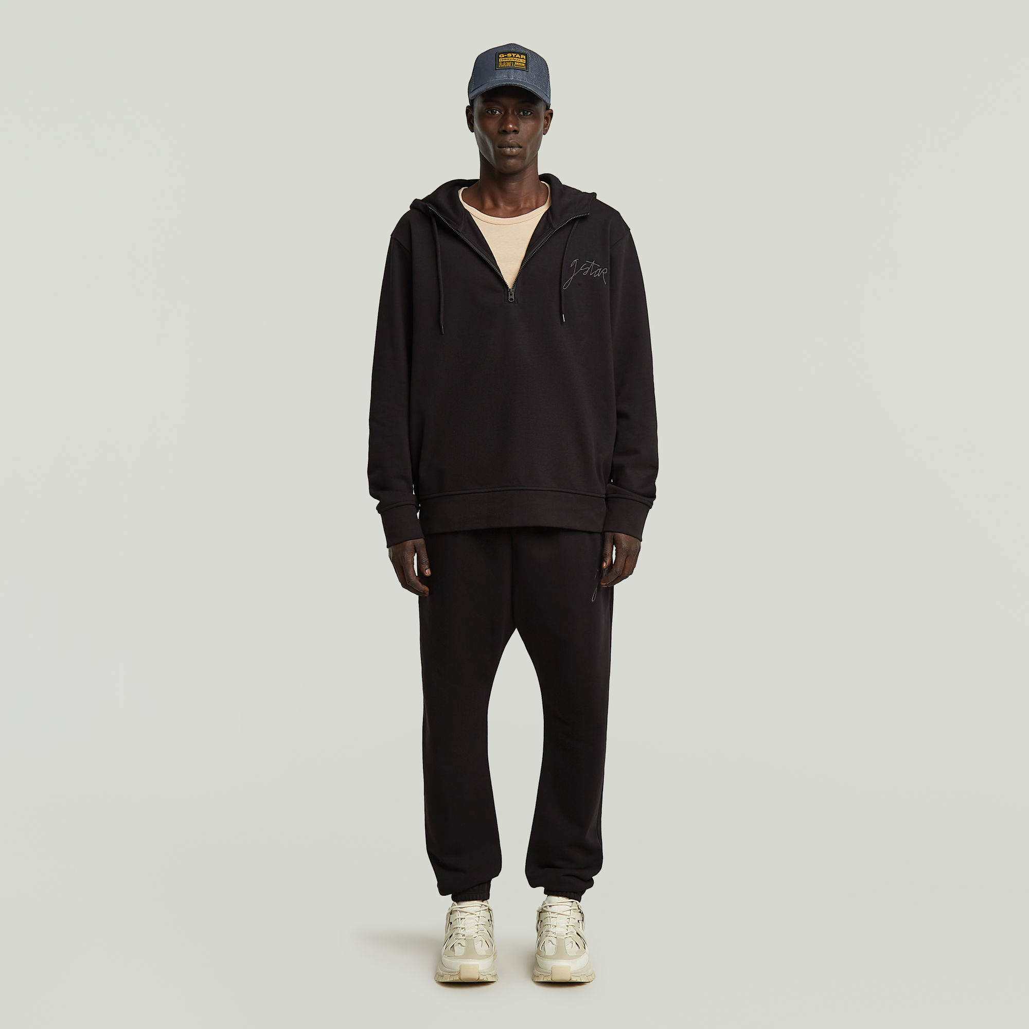 Thumbnail - Script Sweater Pant - Schwarz - Herren