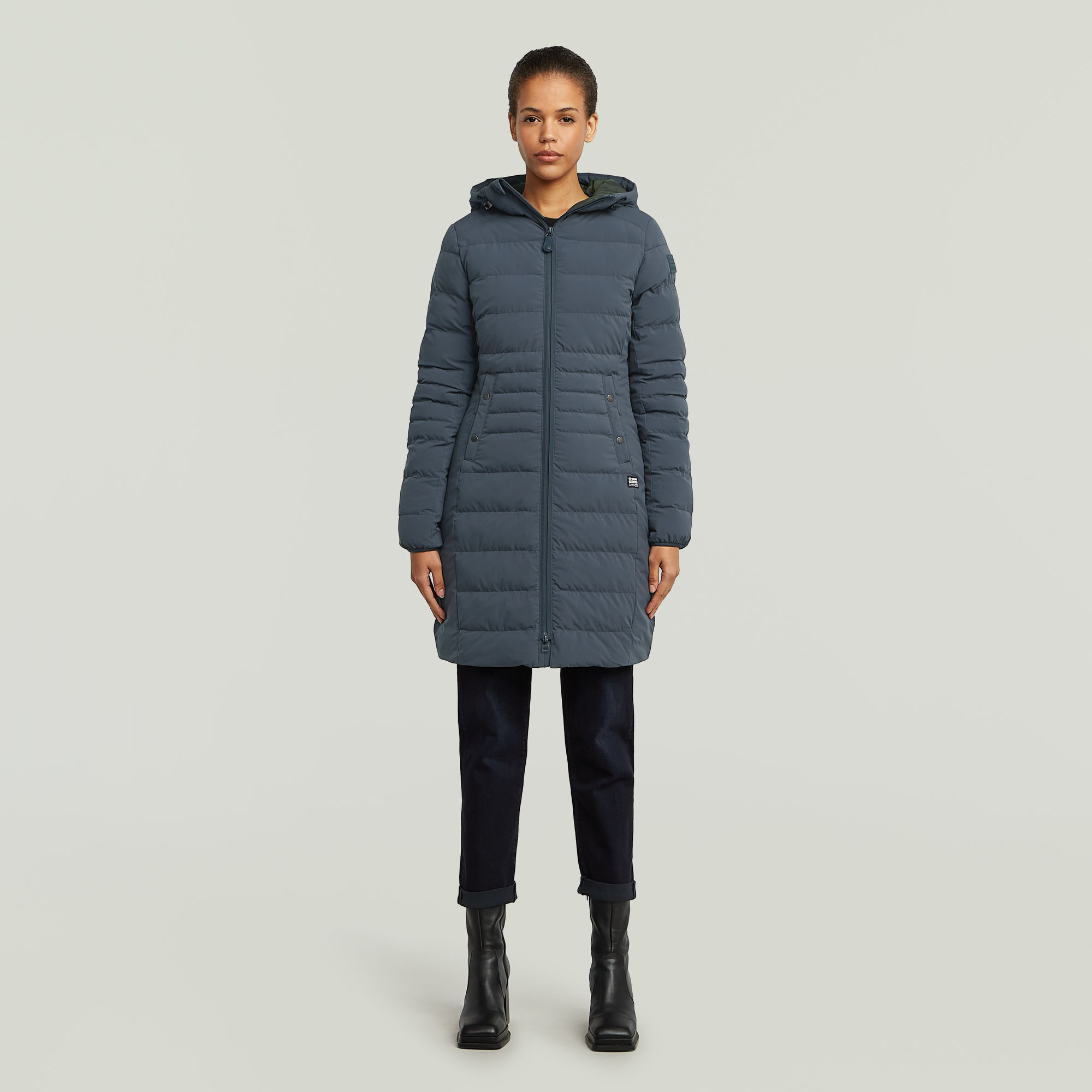 

Foundation Padded Short Jacket - Dark blue - Women