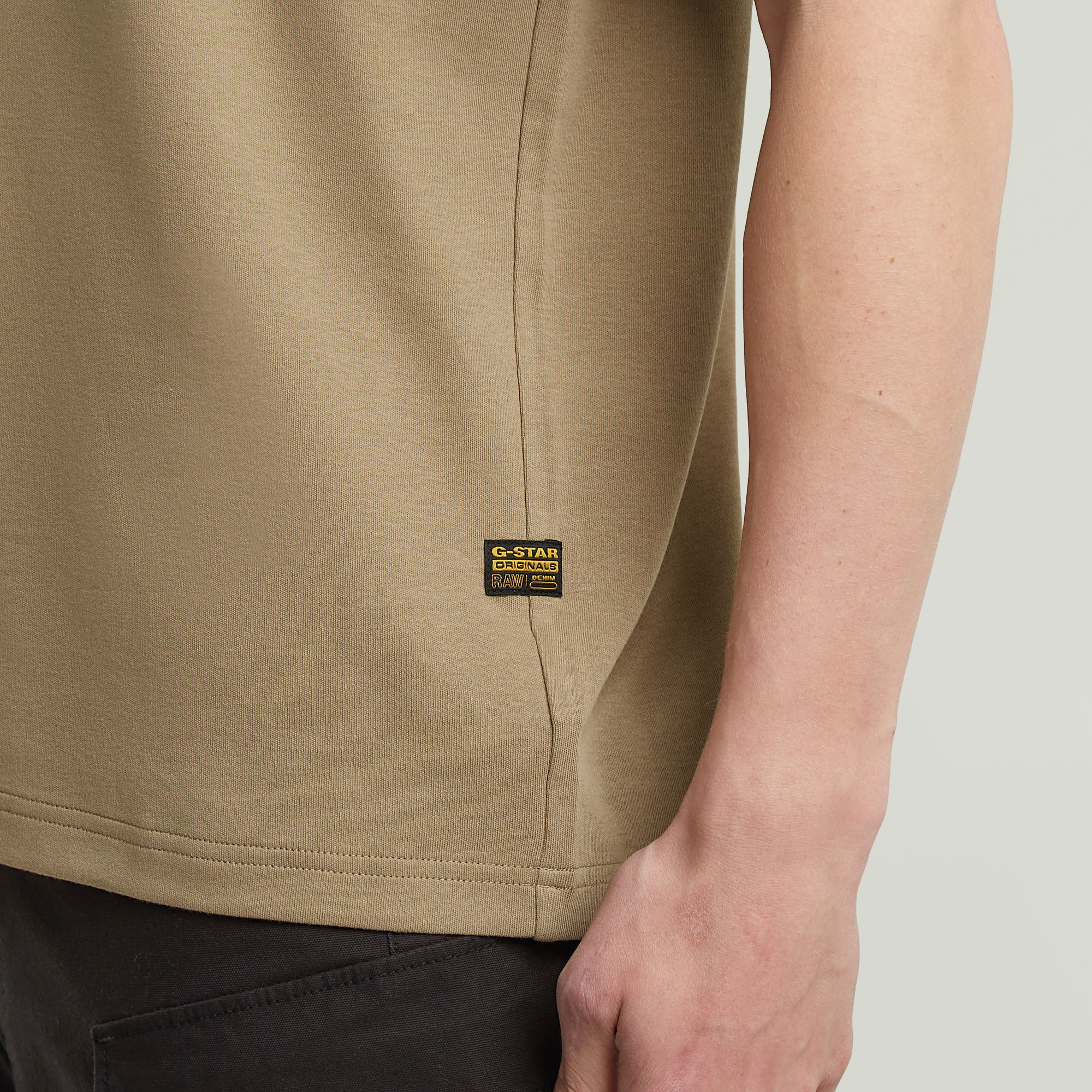 G-Star RAW Script T-shirt Beige Heren