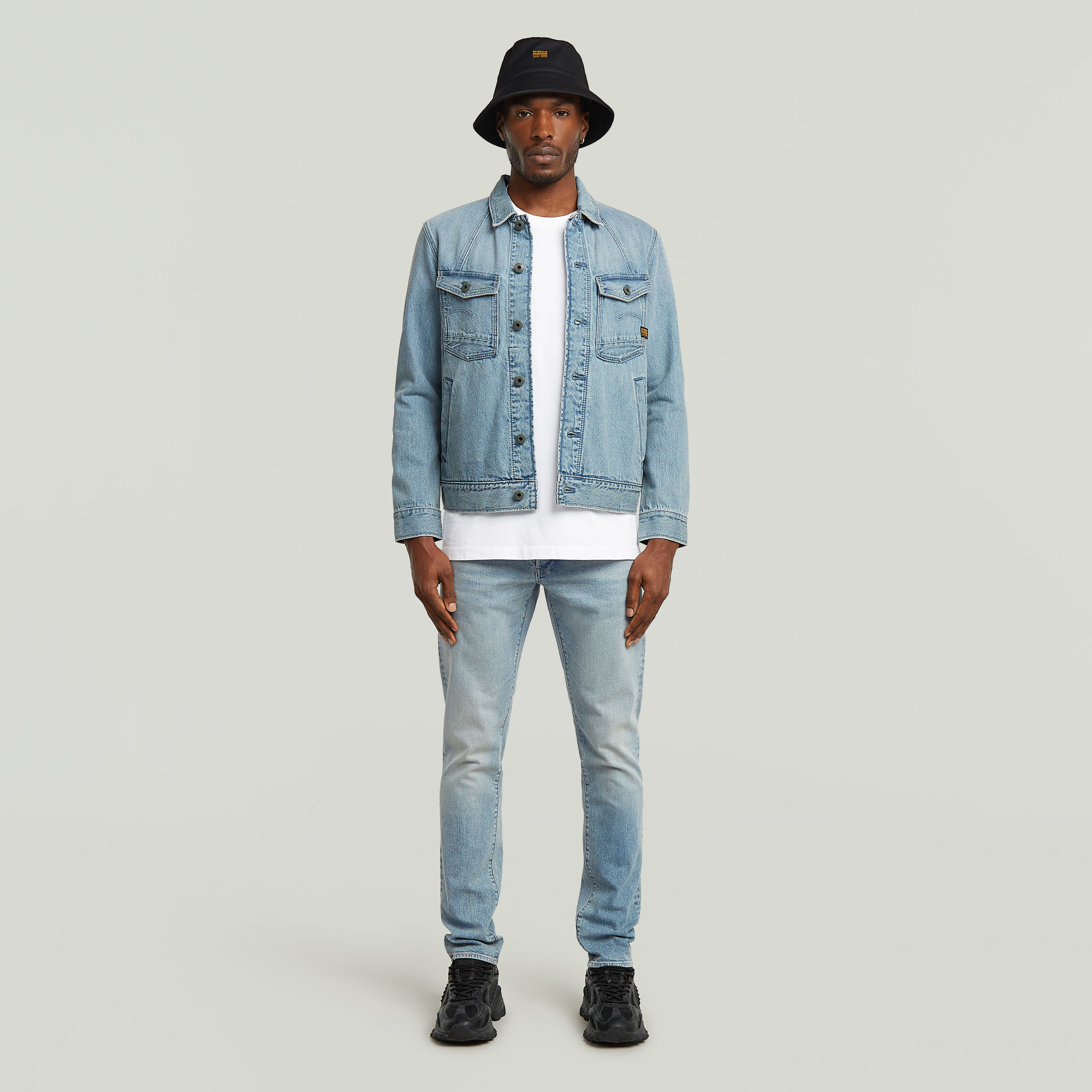 Thumbnail - A-Line Slim Denim Jacke - Andere - Herren