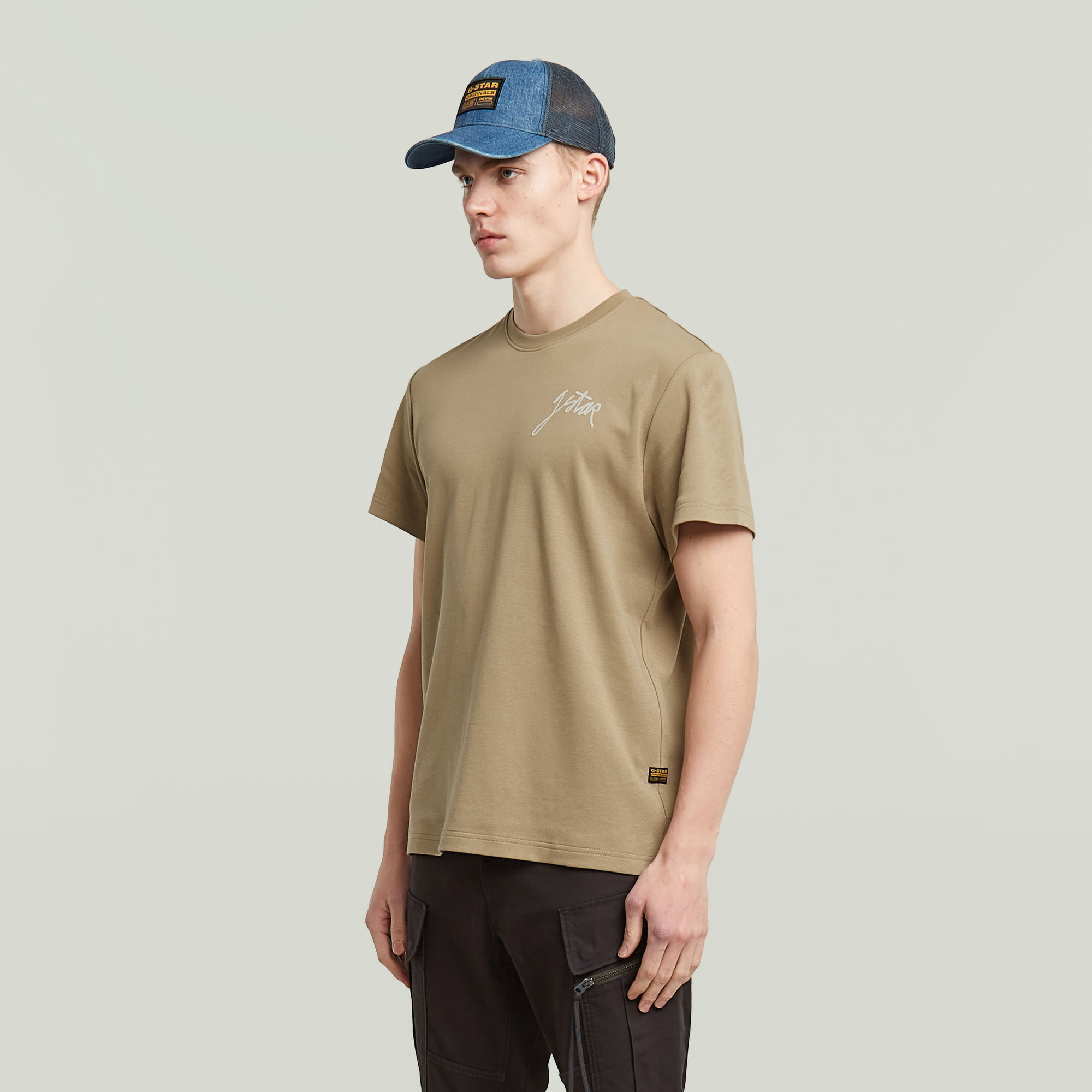 G-Star RAW Script T-shirt Beige Heren