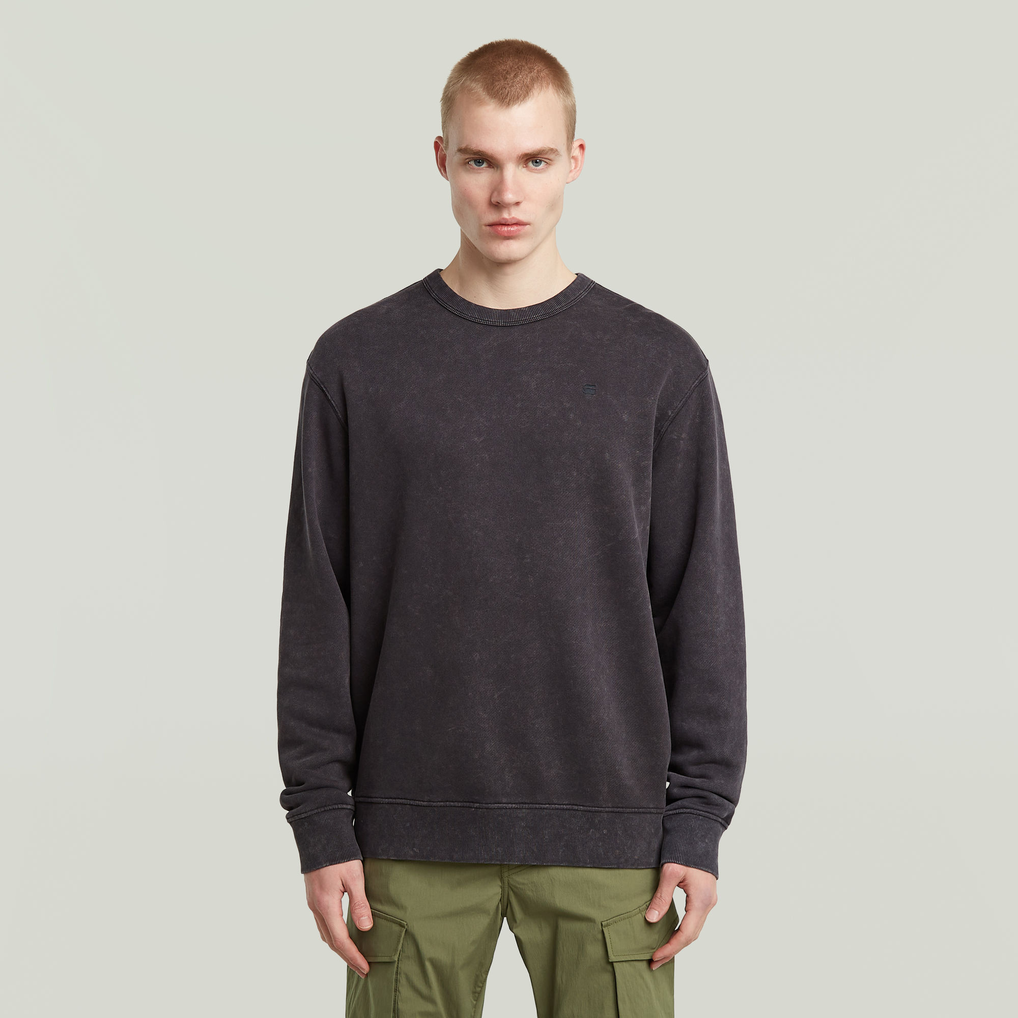 

Washed Sweater - Schwarz - Herren