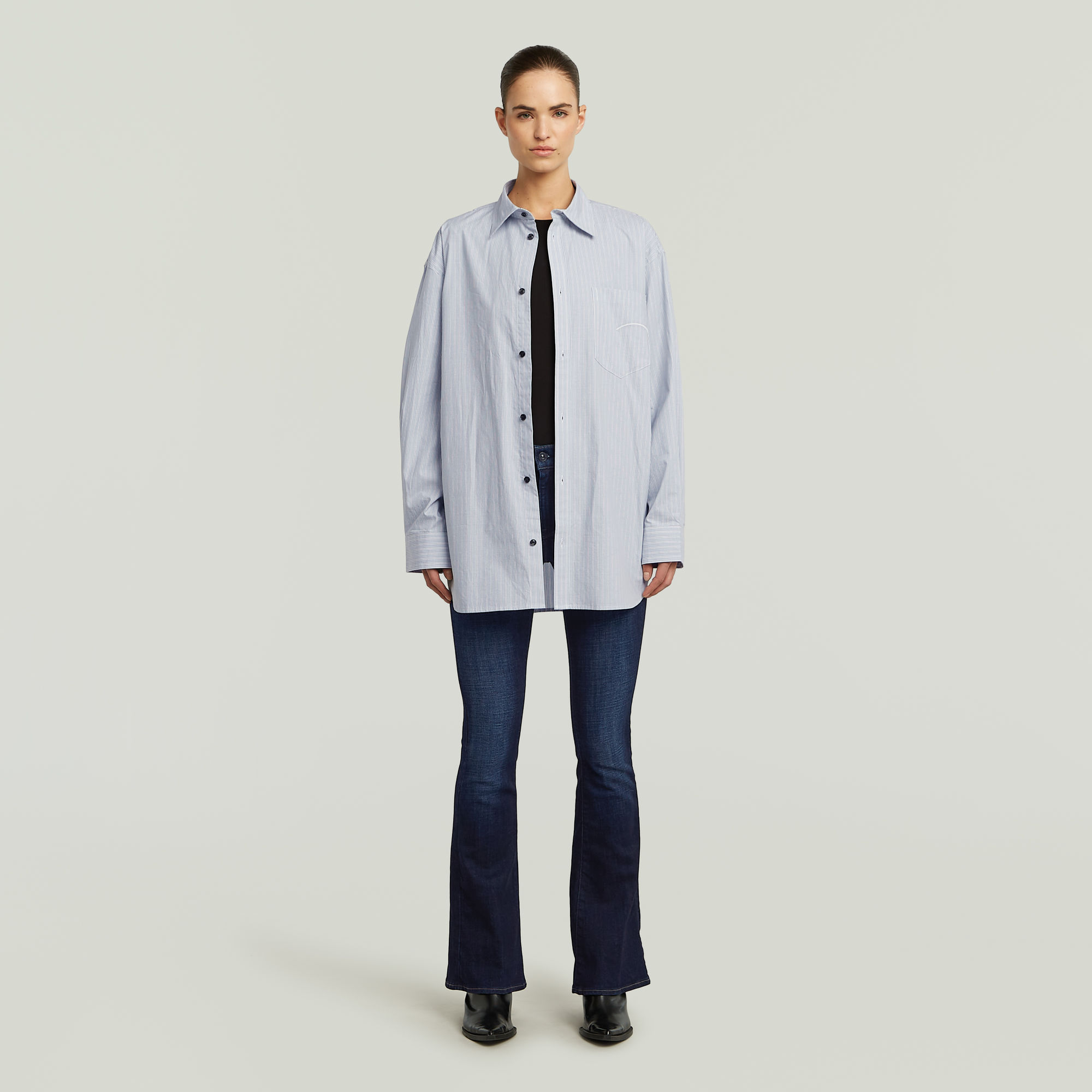 G-Star RAW Oversized Longsleeve Overhemd Meerkleurig Dames
