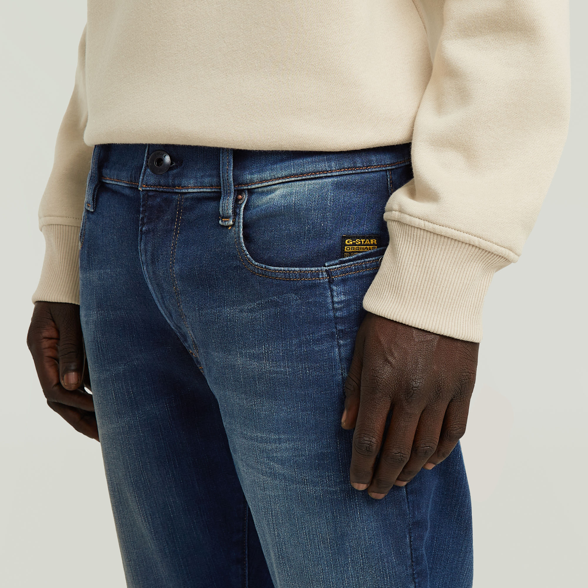 G-Star RAW Lancet Skinny Jeans Donkerblauw Heren