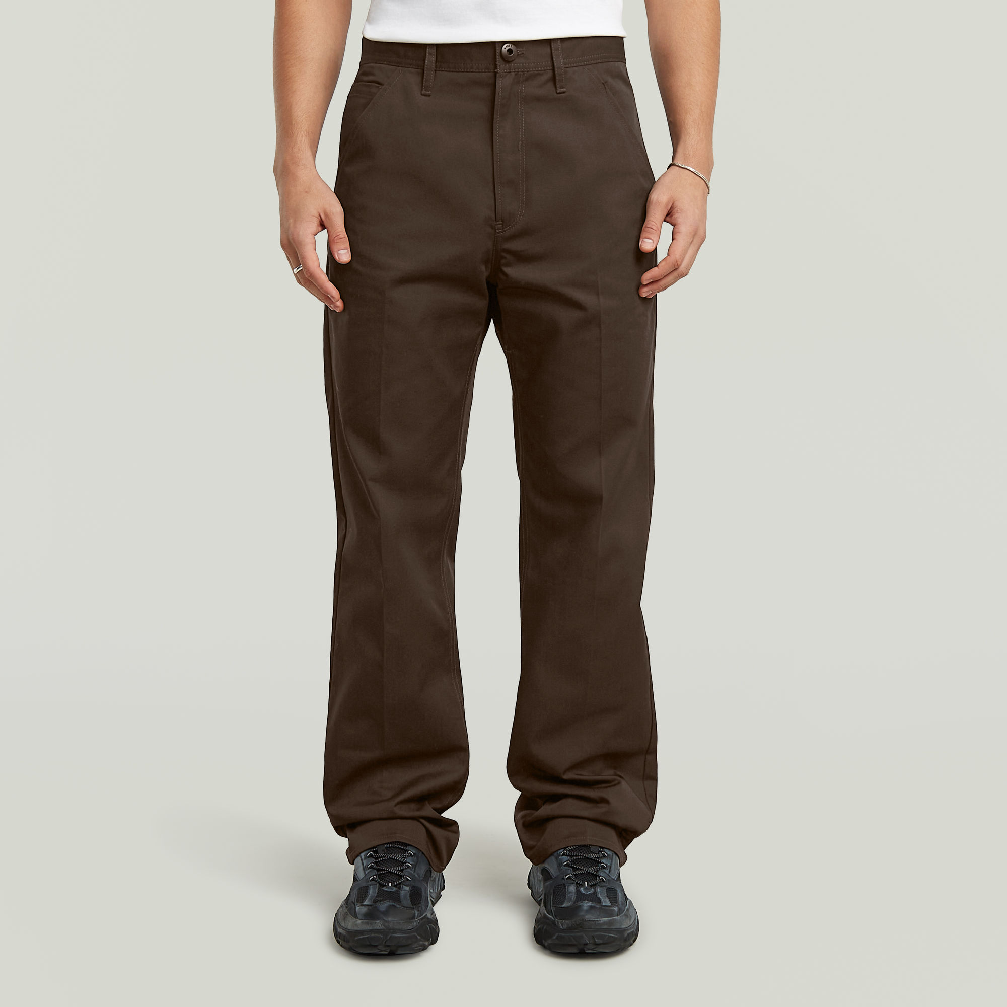 

Relaxed Straight Chino - Brown - Men