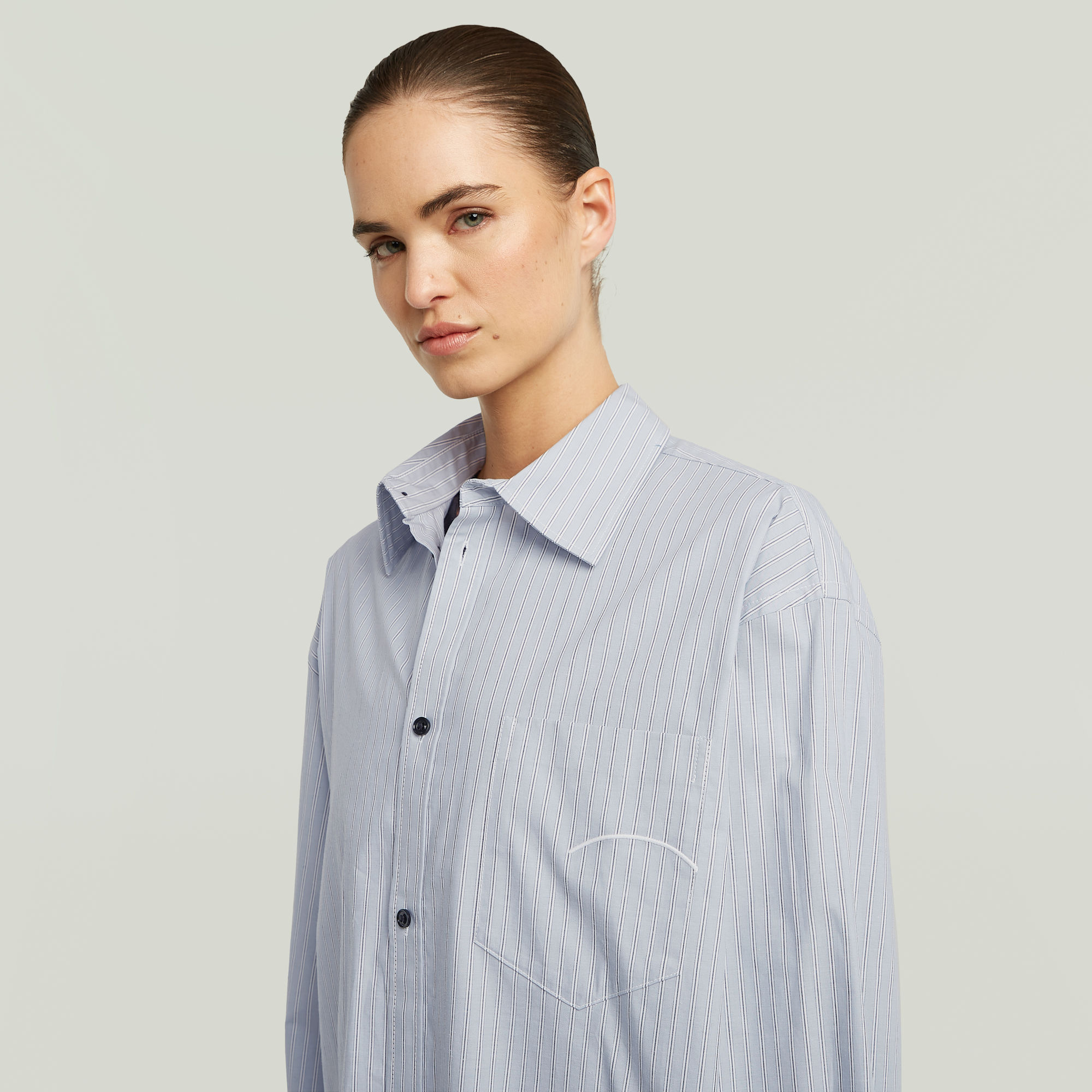 G-Star RAW Oversized Longsleeve Overhemd Meerkleurig Dames