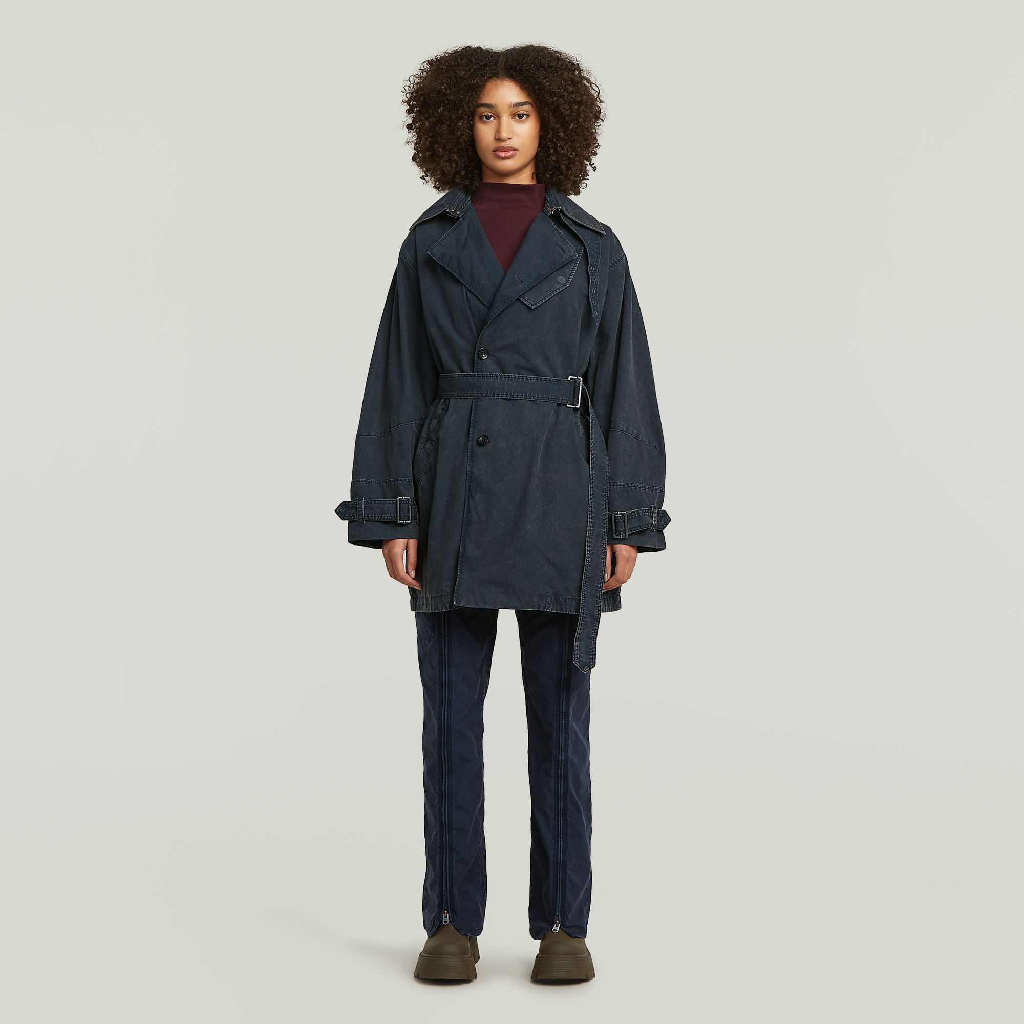 Thumbnail - Hose Zip Judee - Dunkelblau - Damen