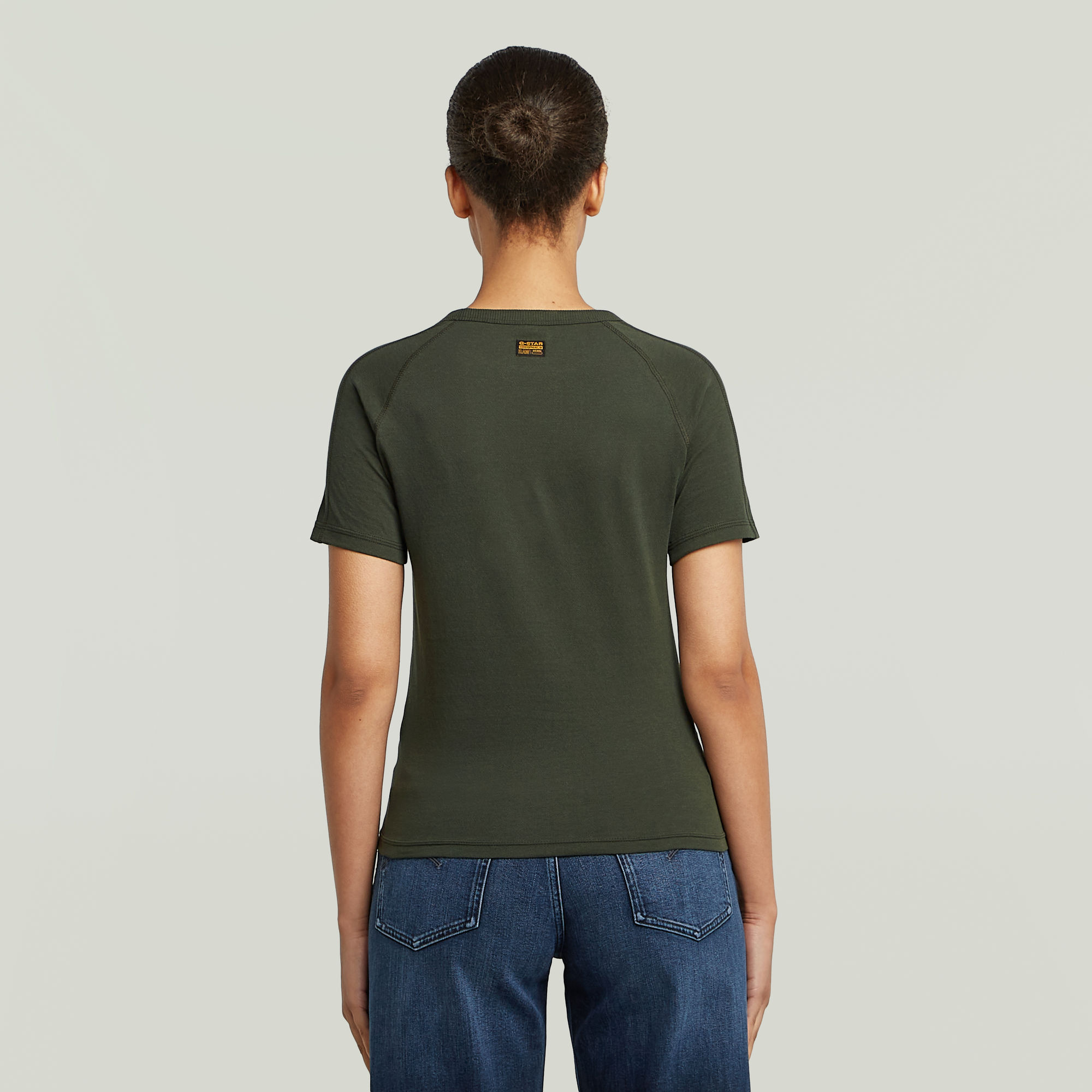 G-Star RAW Embro Patch Slim T-shirt Grijs Dames