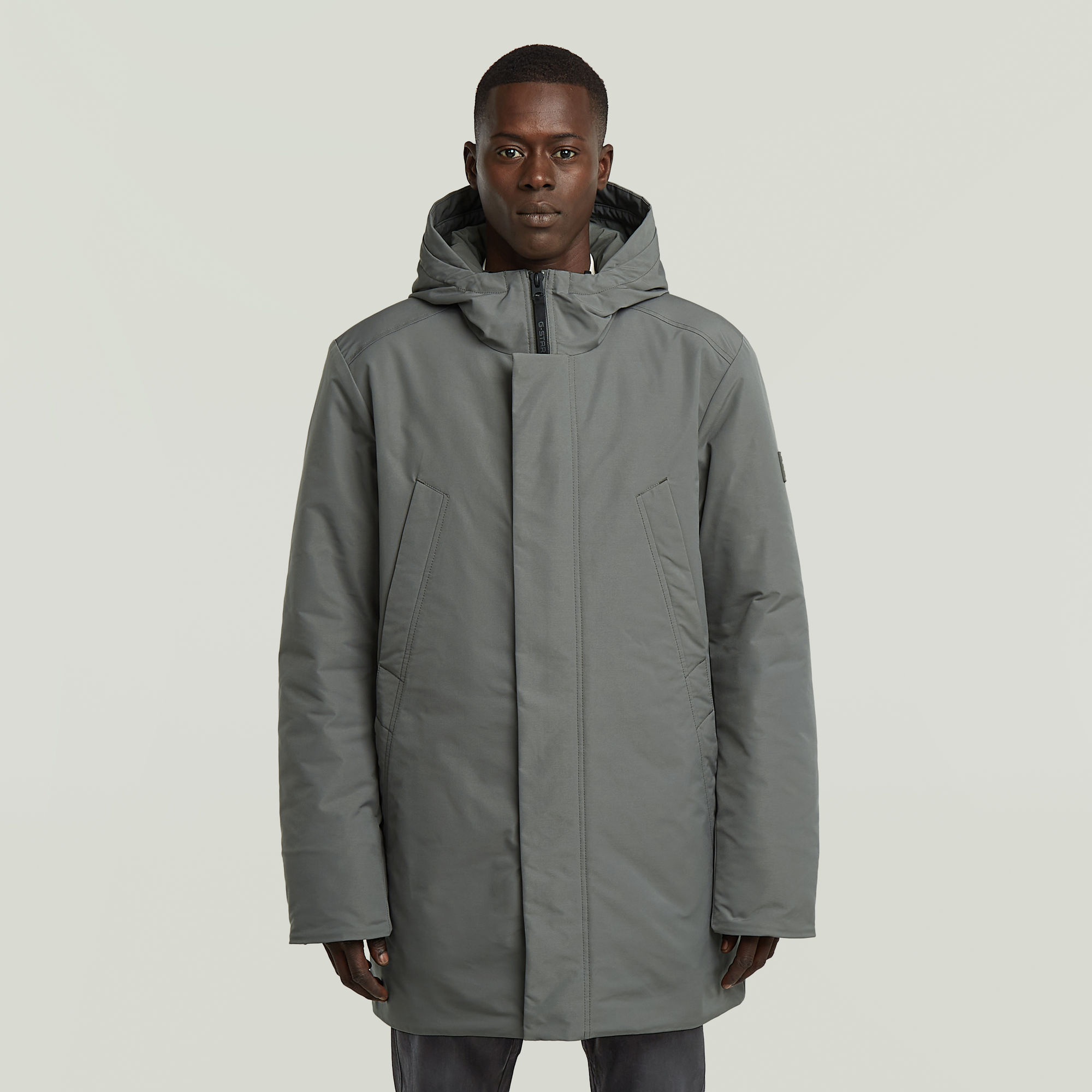 Clean Vodan Hooded Parka - Grau - Herren