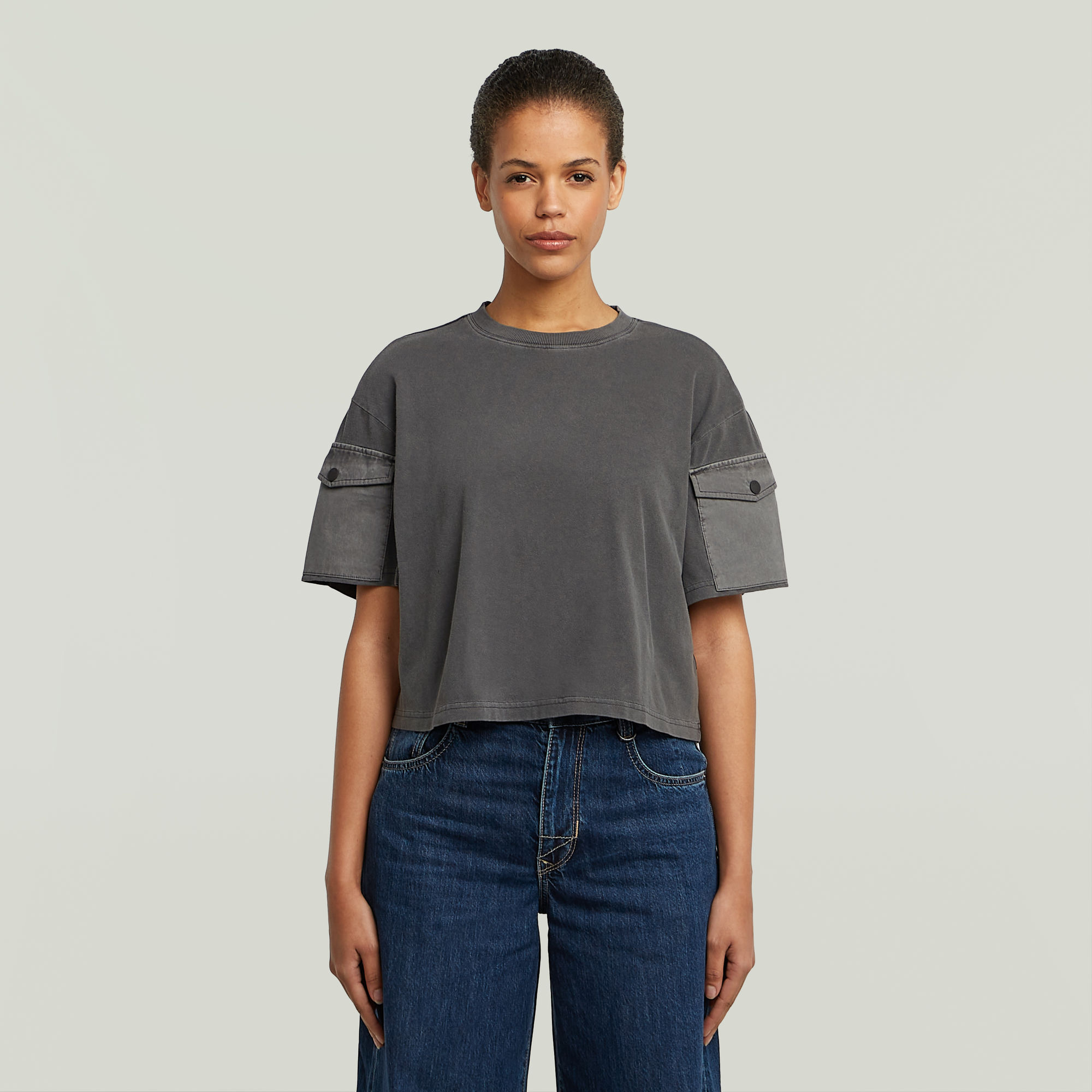 T-shirt Washed Mix Boxy Cropped - s - G-Star RAW - Modalova