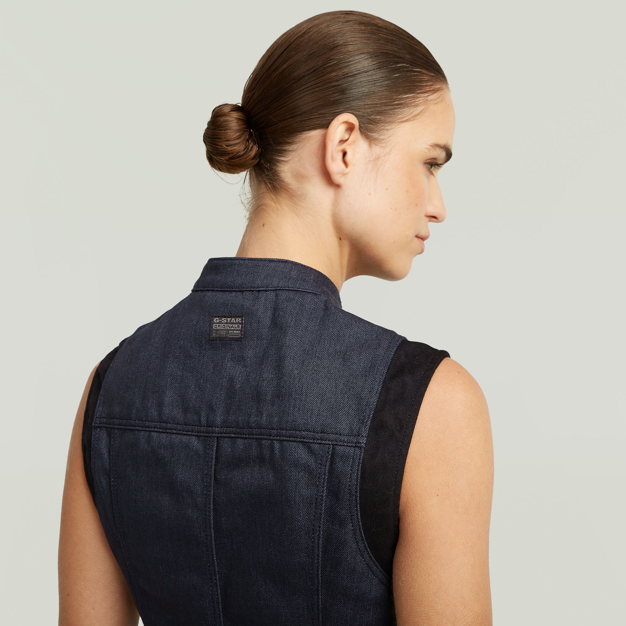 G-Star RAW Pitched Hem Slim Vest PM 2.0 Donkerblauw Dames