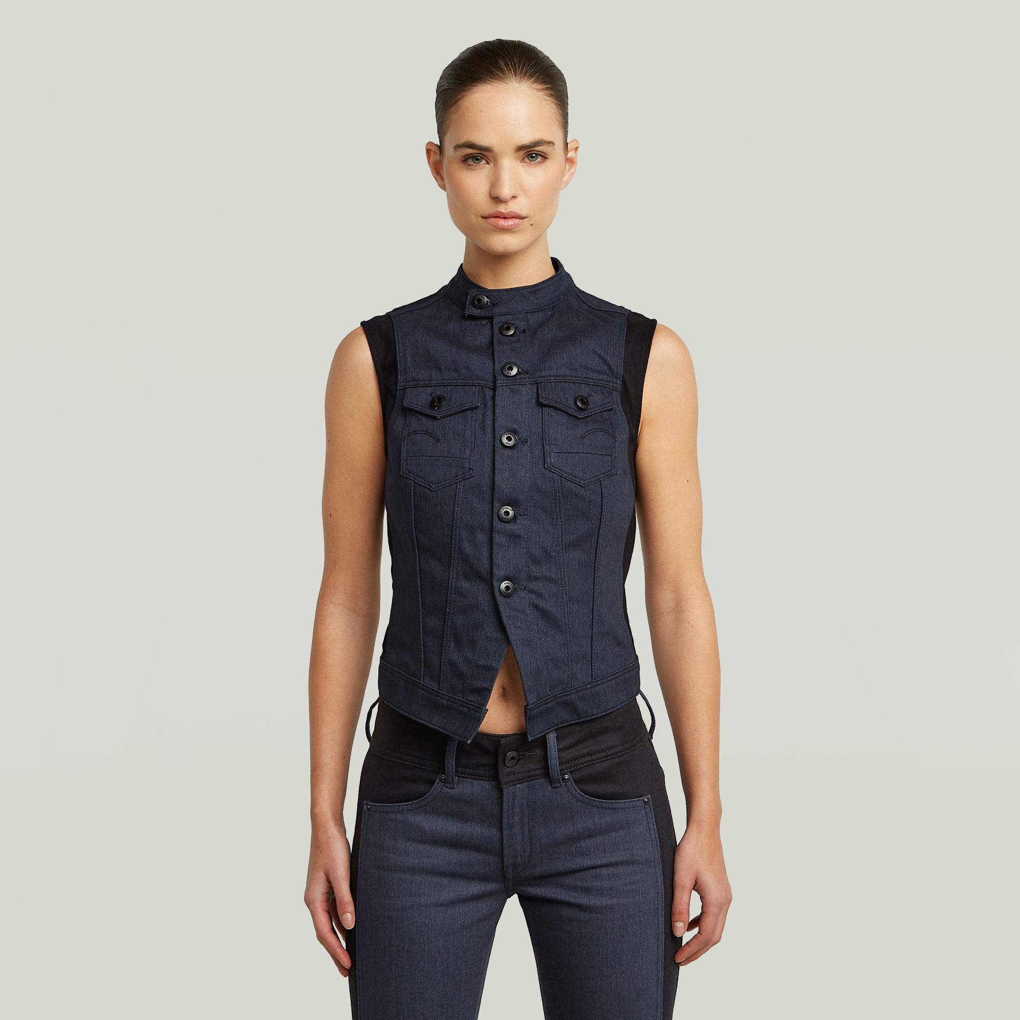 

Pitched Hem Slim Vest PM 2.0 - Dark blue - Women