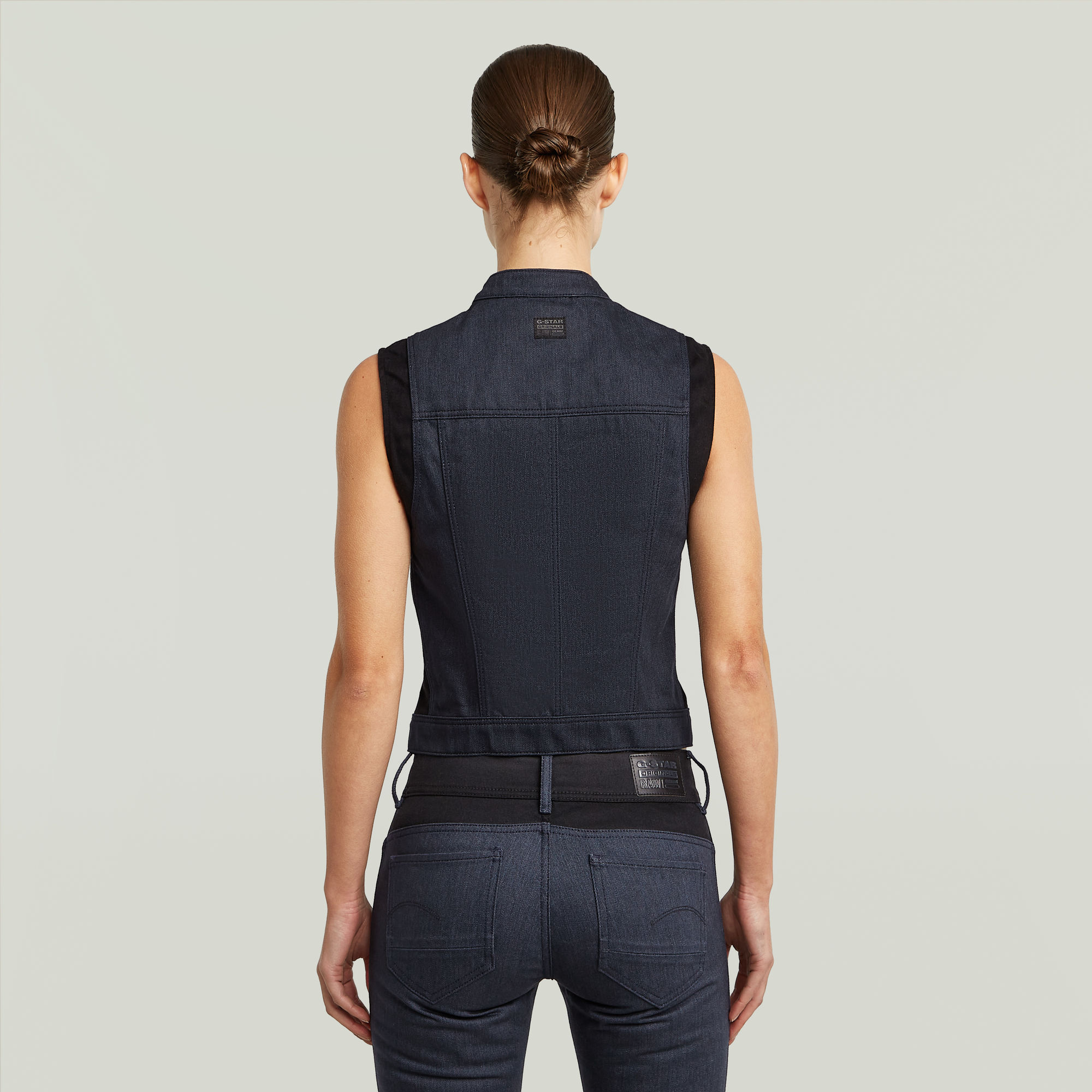 G-Star RAW Pitched Hem Slim Vest PM 2.0 Donkerblauw Dames