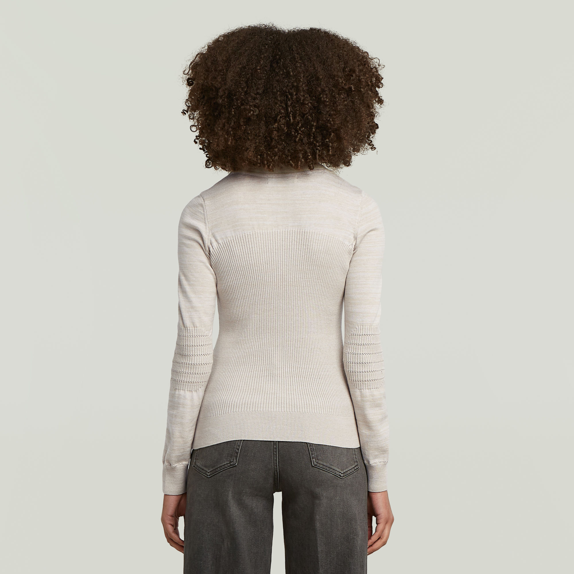 G-Star RAW 3D Biker Full Zip Slim Gebreide Trui Meerkleurig Dames