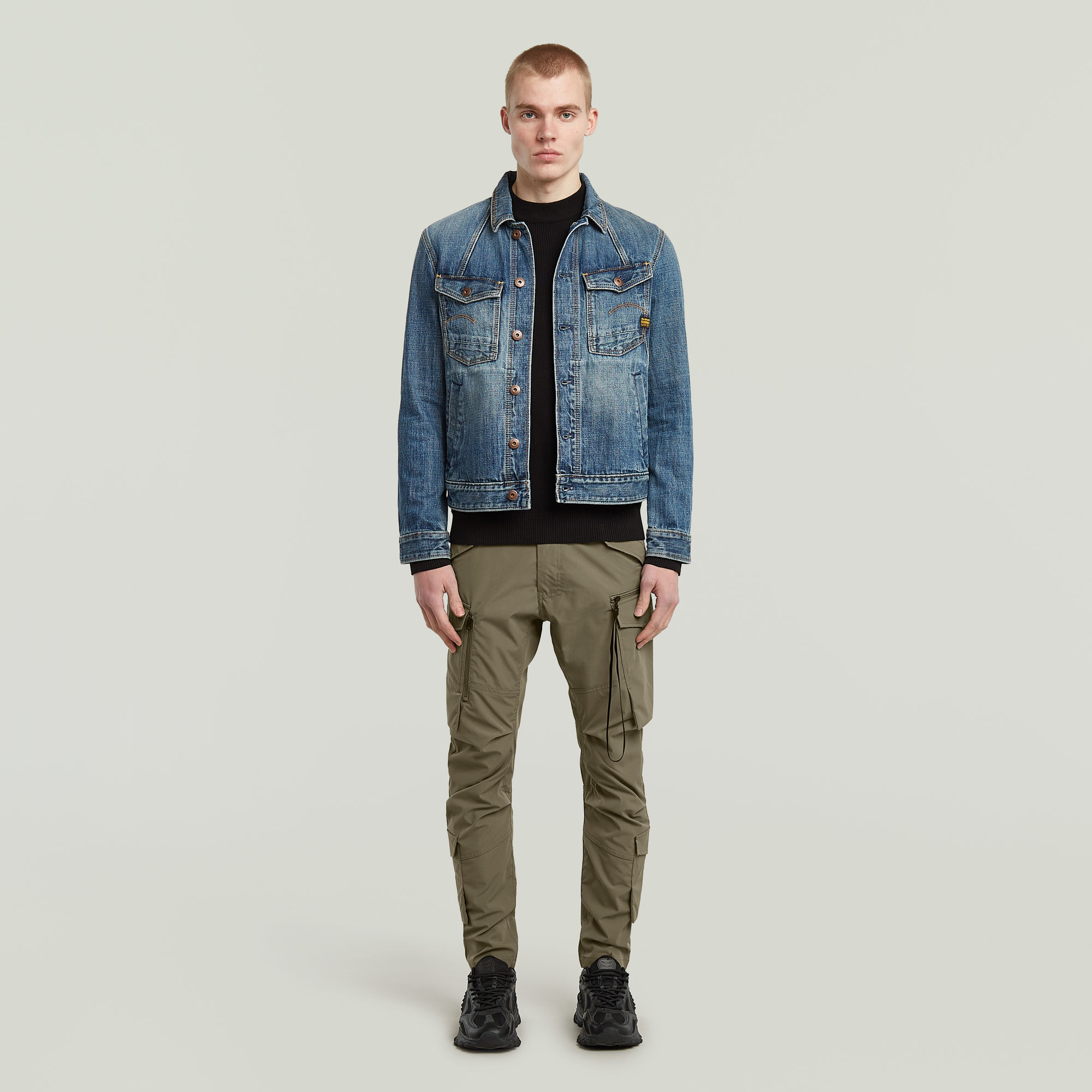 Thumbnail - Toolbox Skinny Cargohose - Braun - Herren