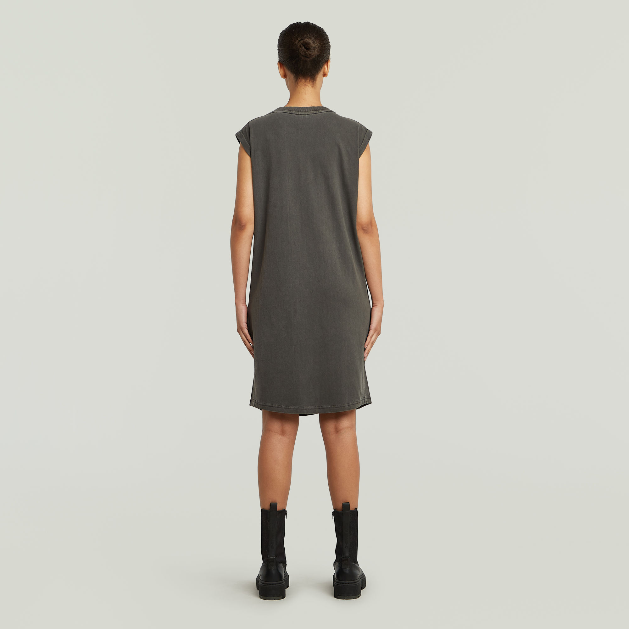 G-Star RAW Seam Detail Overdyed Loose Jurk Grijs Dames