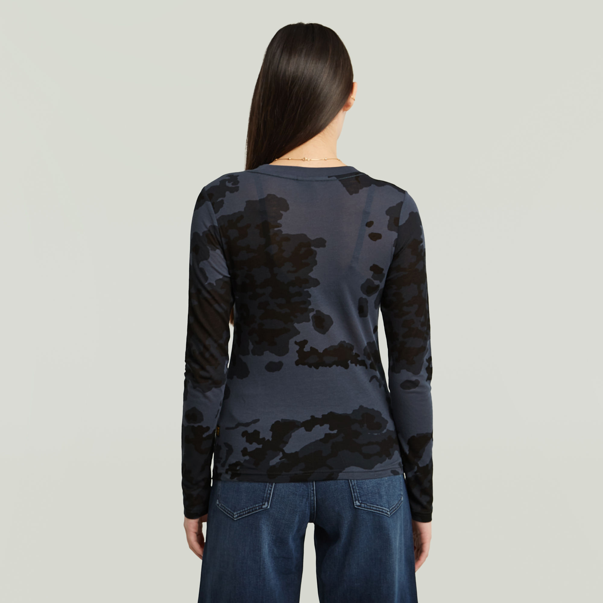 G-Star RAW Allover Print Slim T-Shirt Meerkleurig Dames