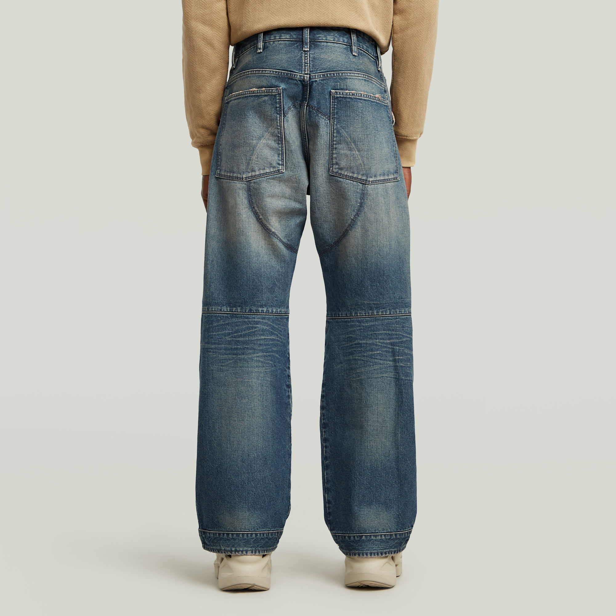G-Star RAW G-STAR Elwood Unisex Low Loose Jeans Midden blauw Heren