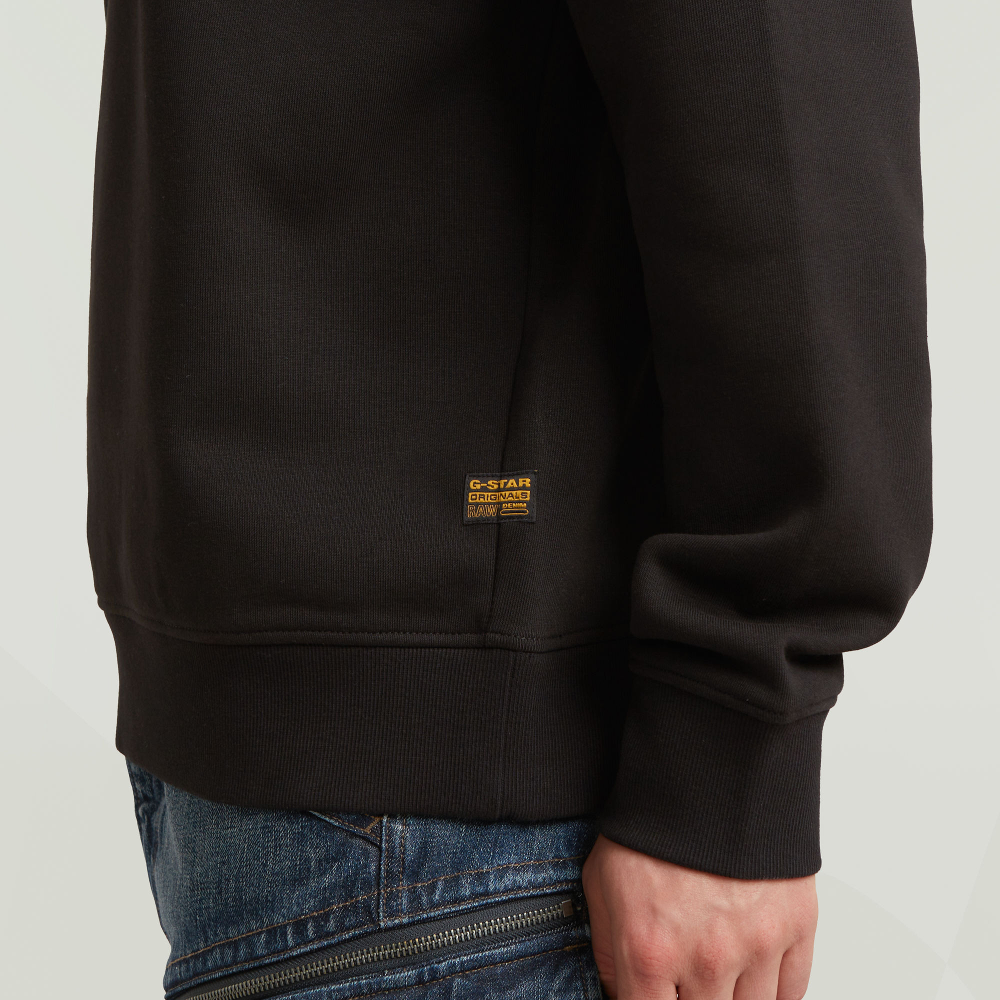 G-Star RAW Running Dog Back Graphic Sweater Zwart Heren