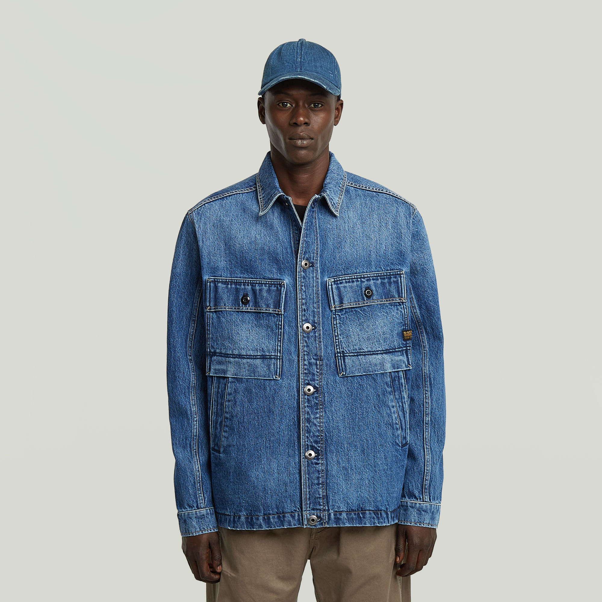 

Mosa Overshirt - Dark blue - Men