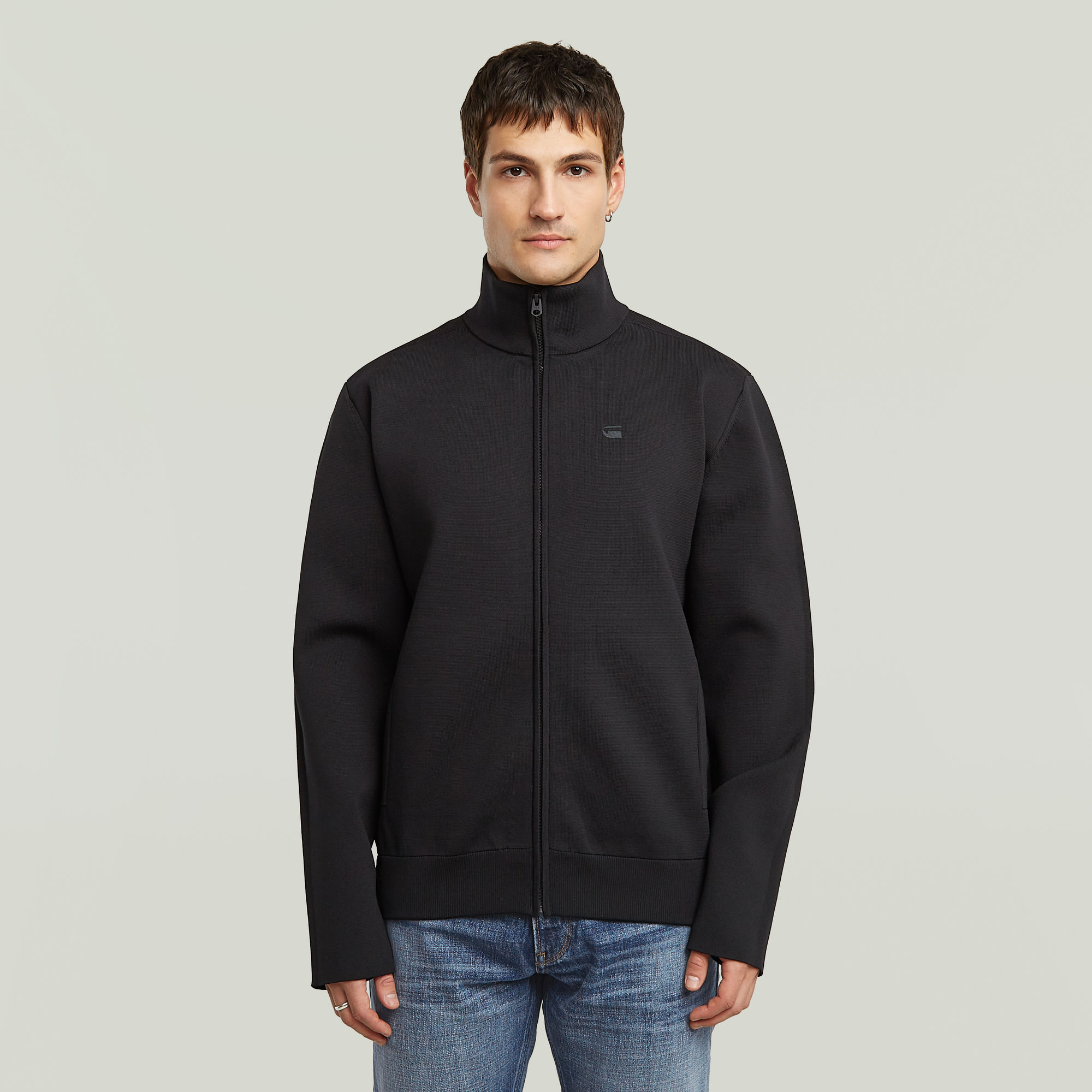 Tech Knit Jacke - Schwarz - Herren