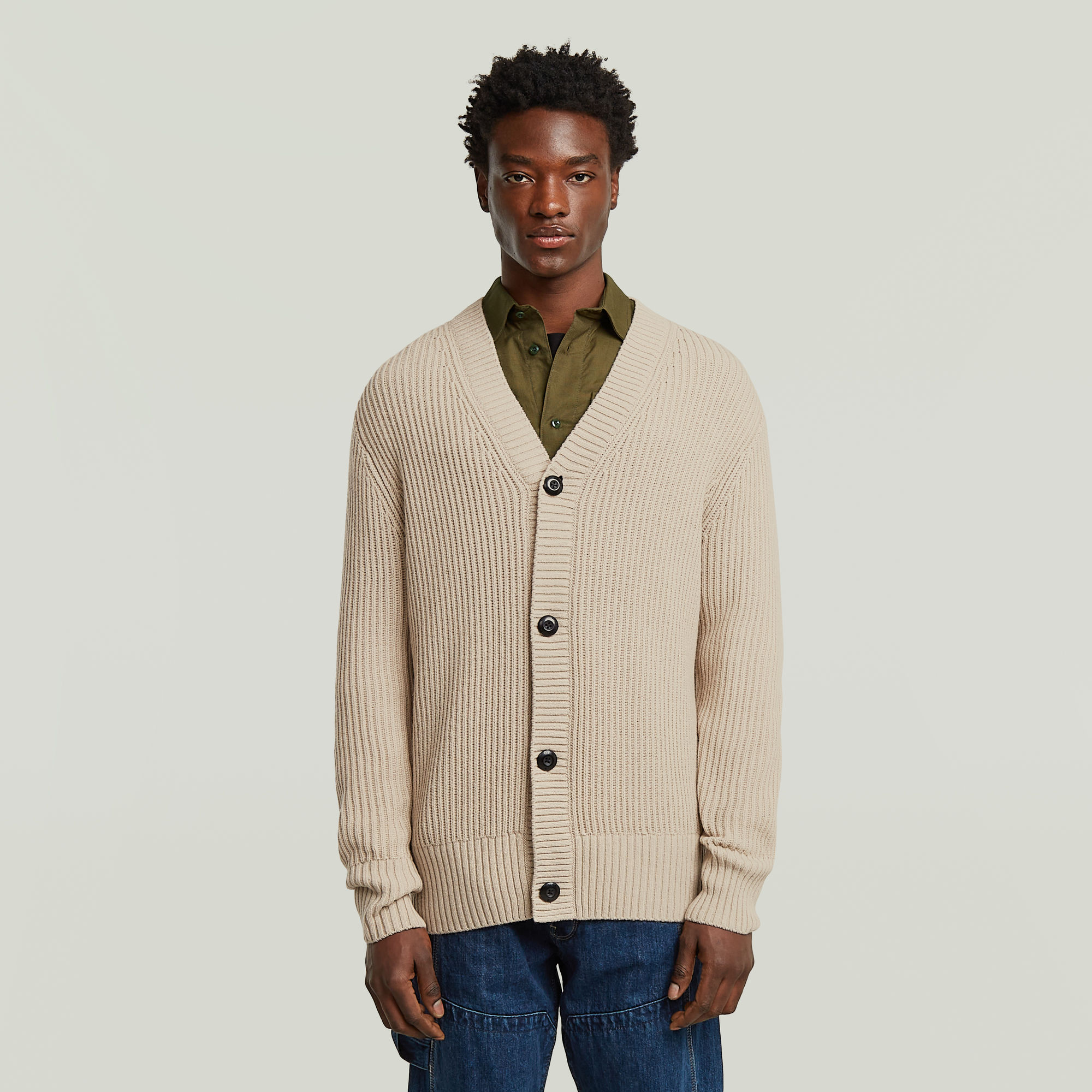 

Essential Gebreid Vest - Beige - Heren