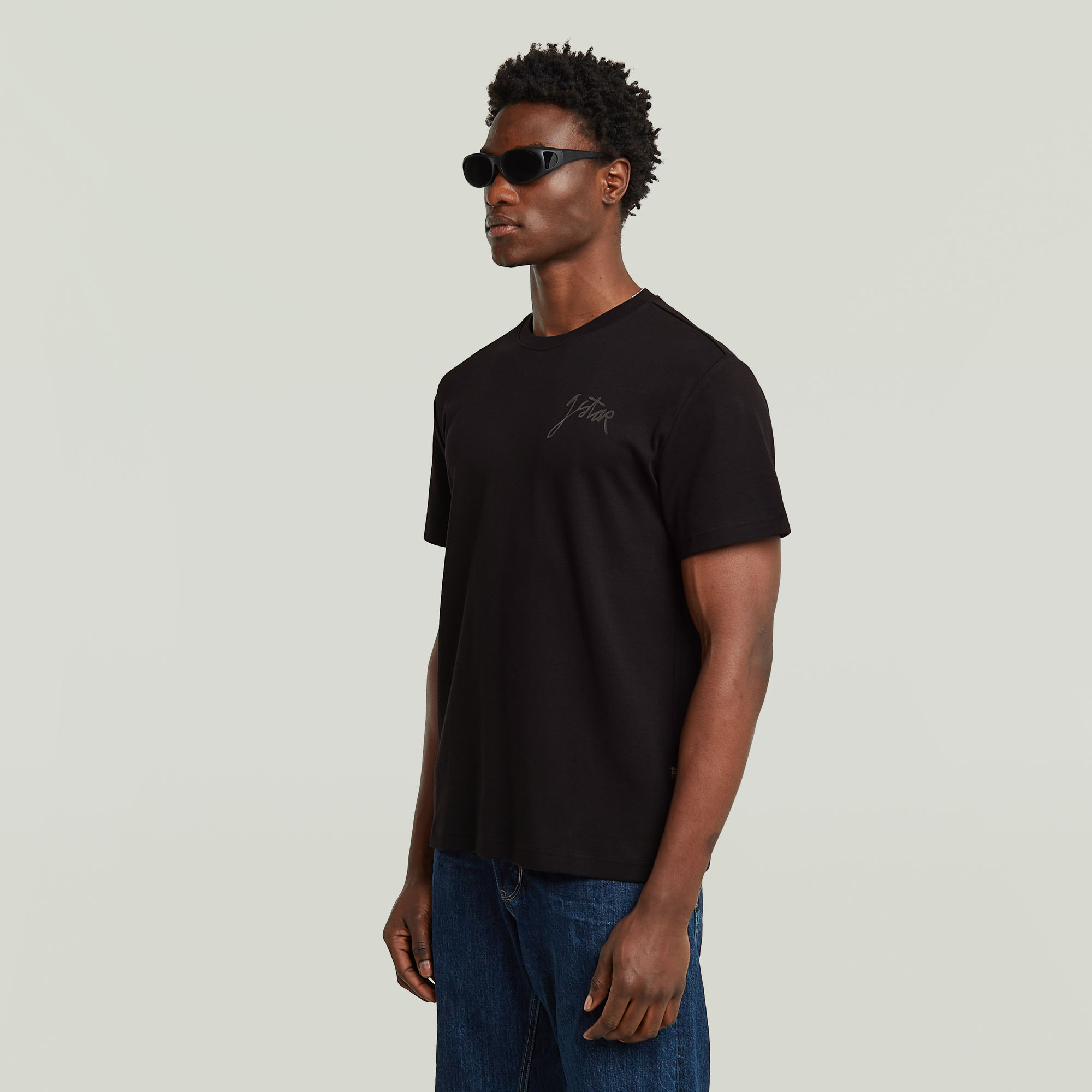 G-Star RAW Script T-shirt Zwart Heren