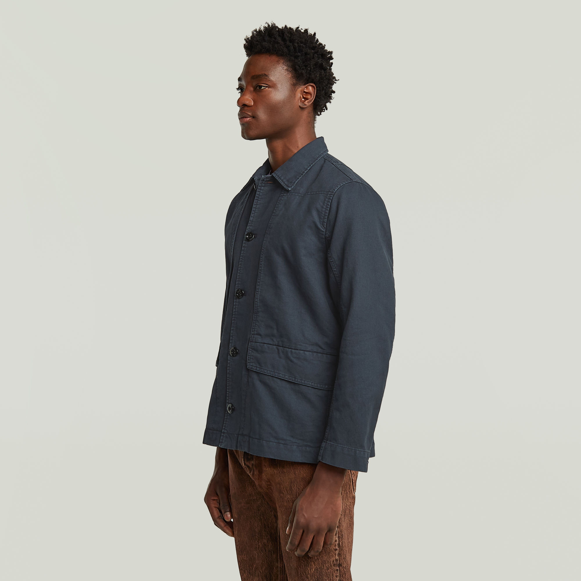 G-Star RAW 4 Pocket Overshirt Donkerblauw Heren