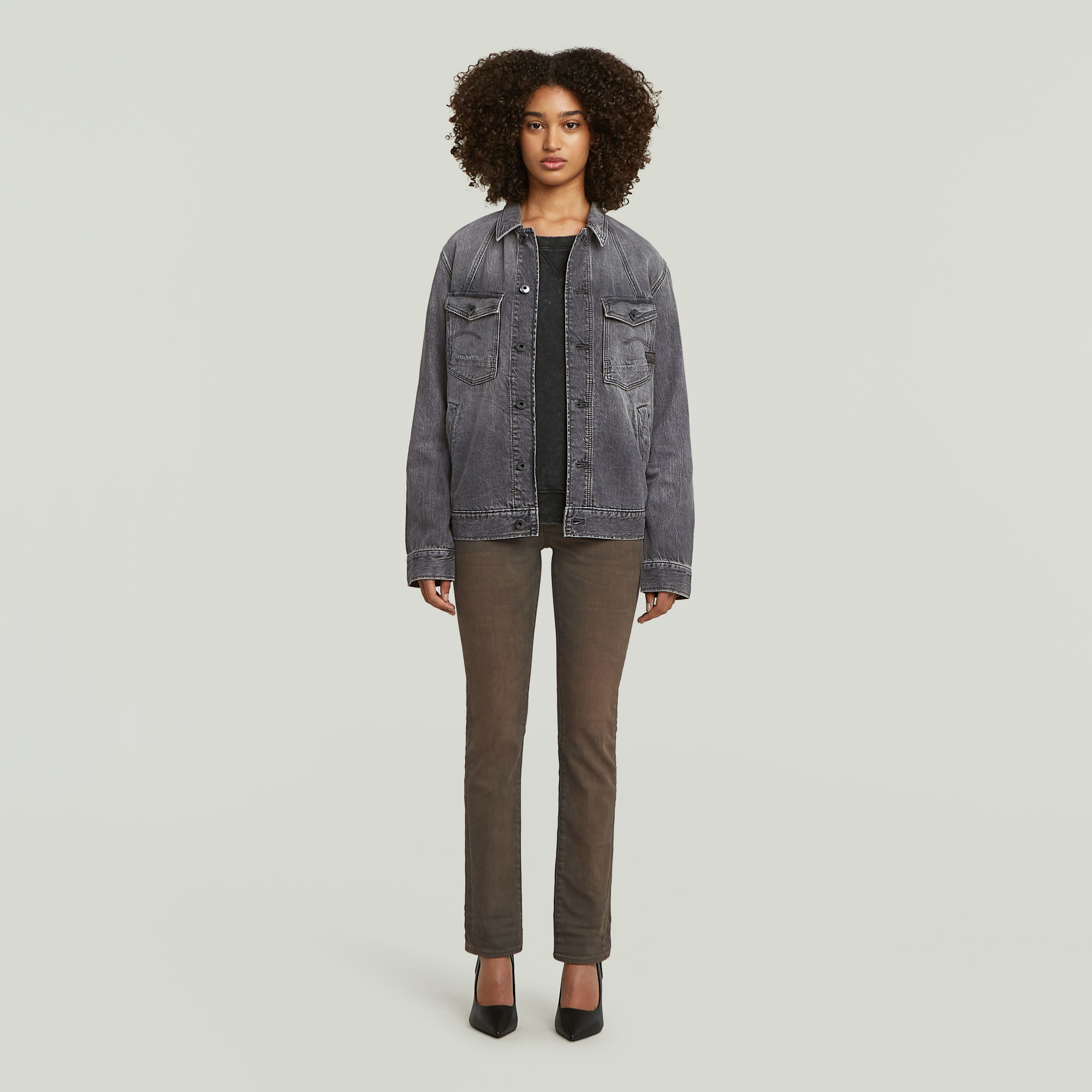 Thumbnail - Midge Slim Straight Jeans - Andere - Damen