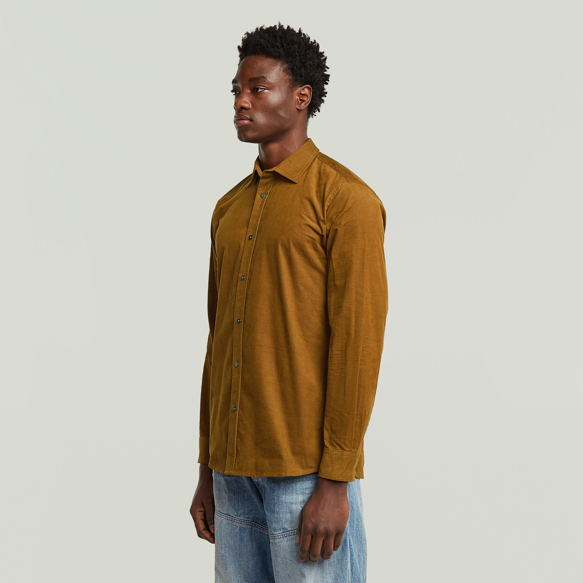 G-Star RAW Clean Regular Overhemd Bruin Heren