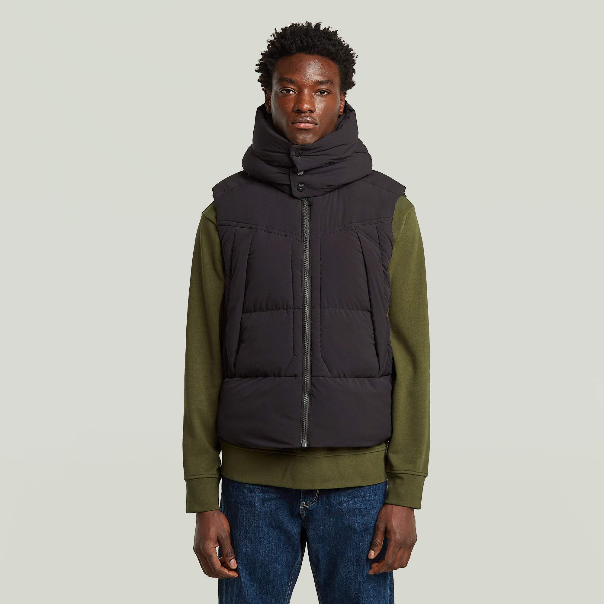 

G- Whistler Padded Hooded Vest 2.0 - Black - Men