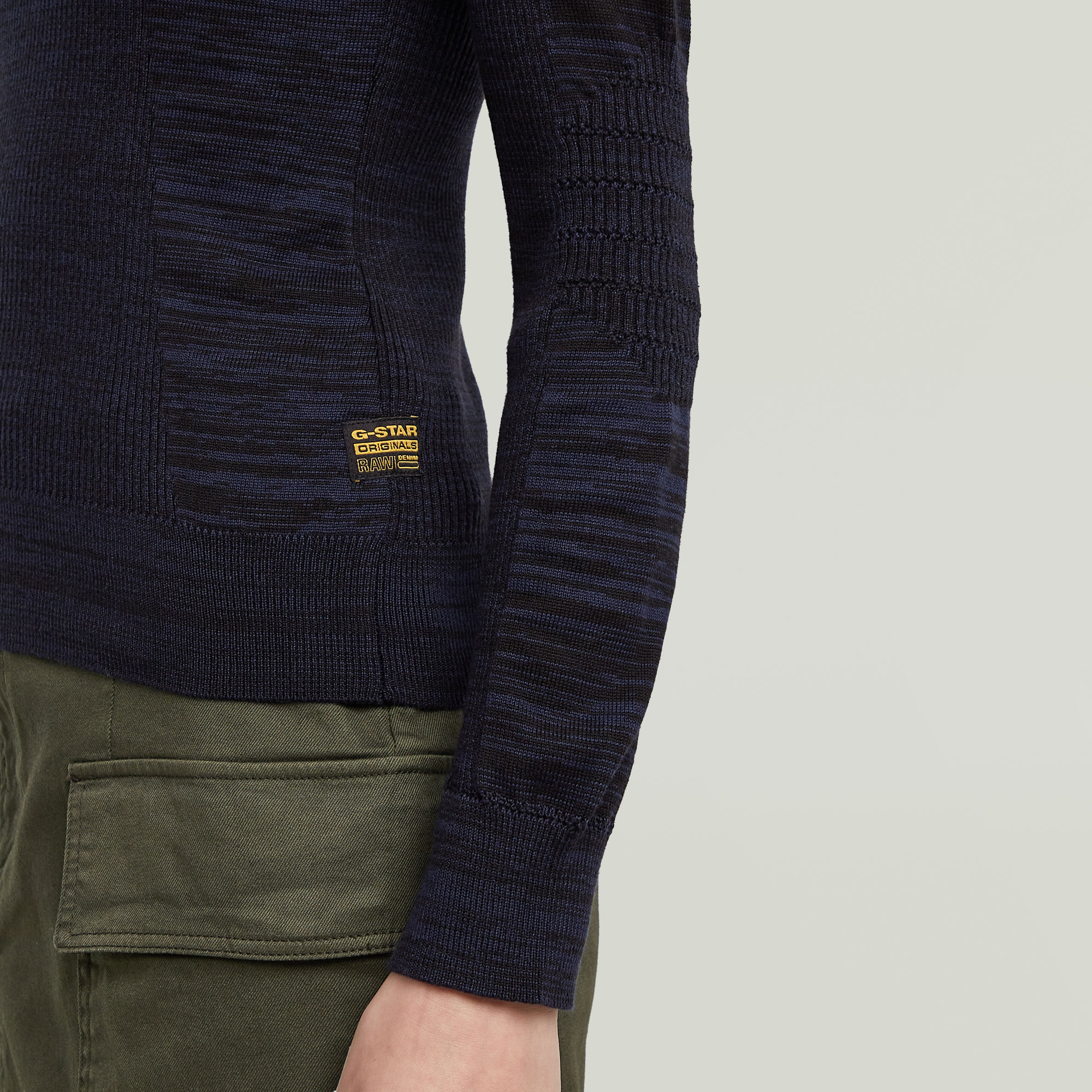 G-Star RAW 3D Biker Slim Gebreide Trui Meerkleurig Dames