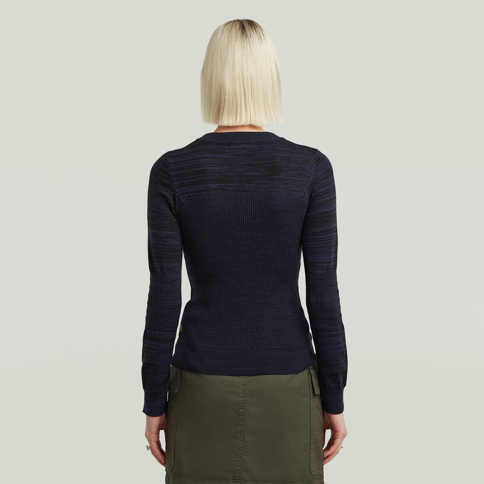 G-Star RAW 3D Biker Slim Gebreide Trui Meerkleurig Dames