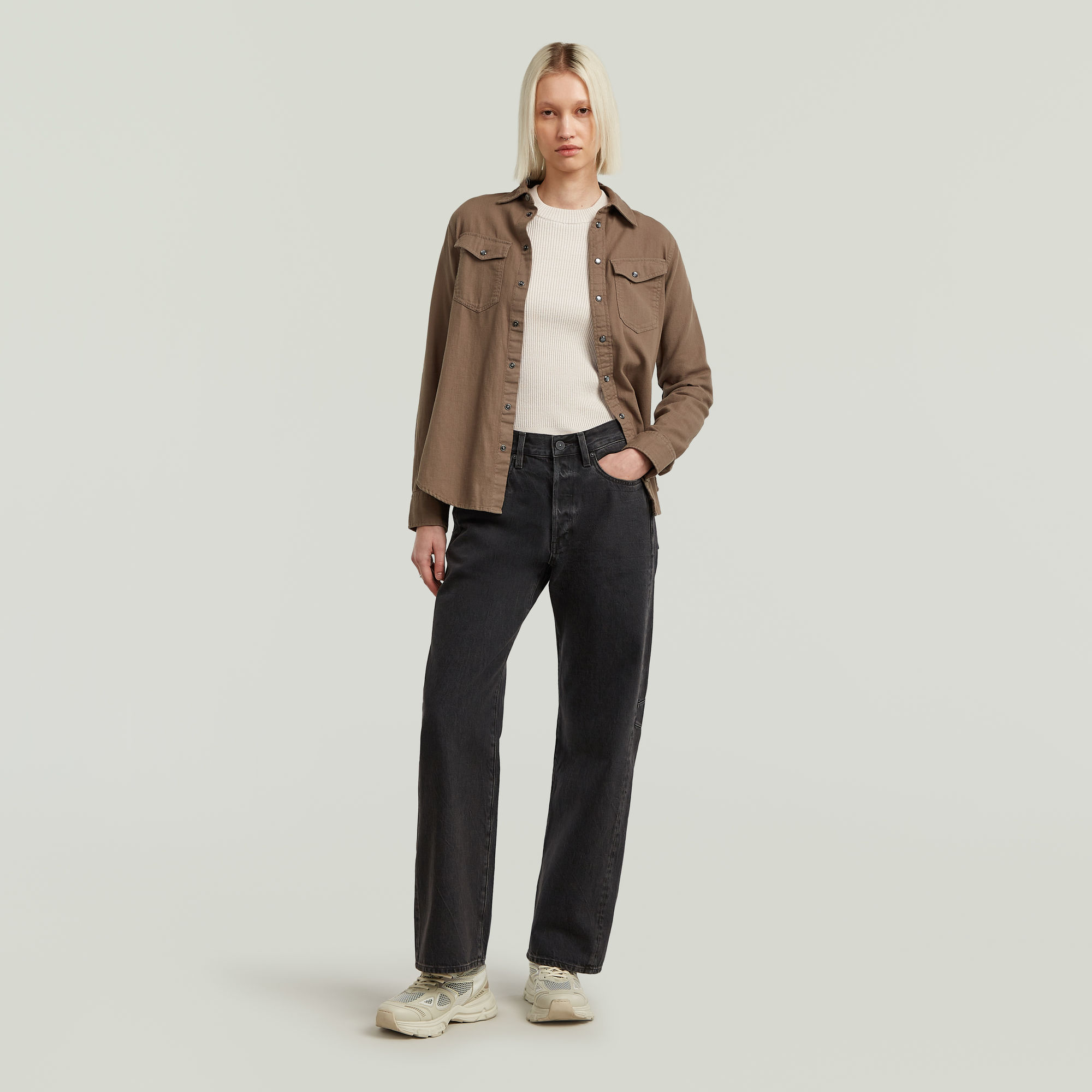 G-Star RAW Bowey 3D Boyfriend Jeans Zwart Dames