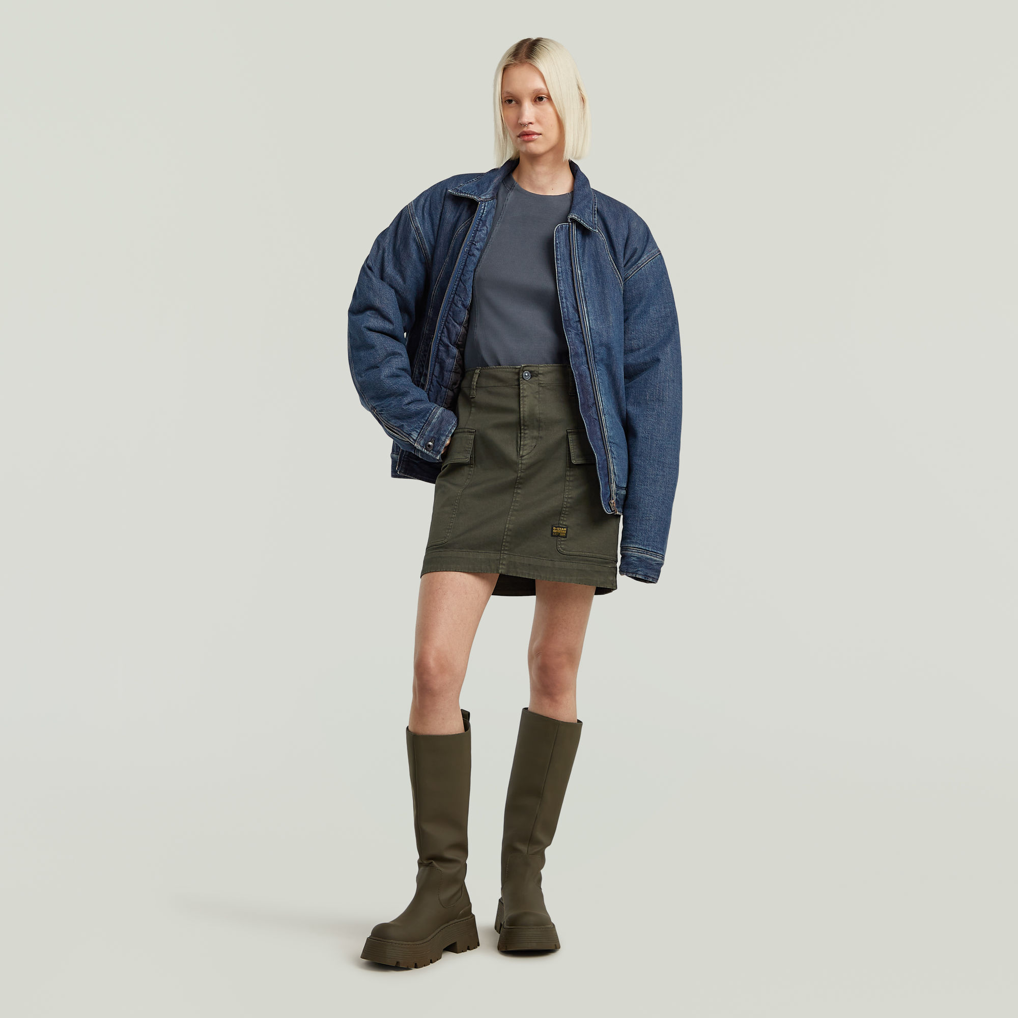 G-Star RAW Short Cargorok Grijs Dames