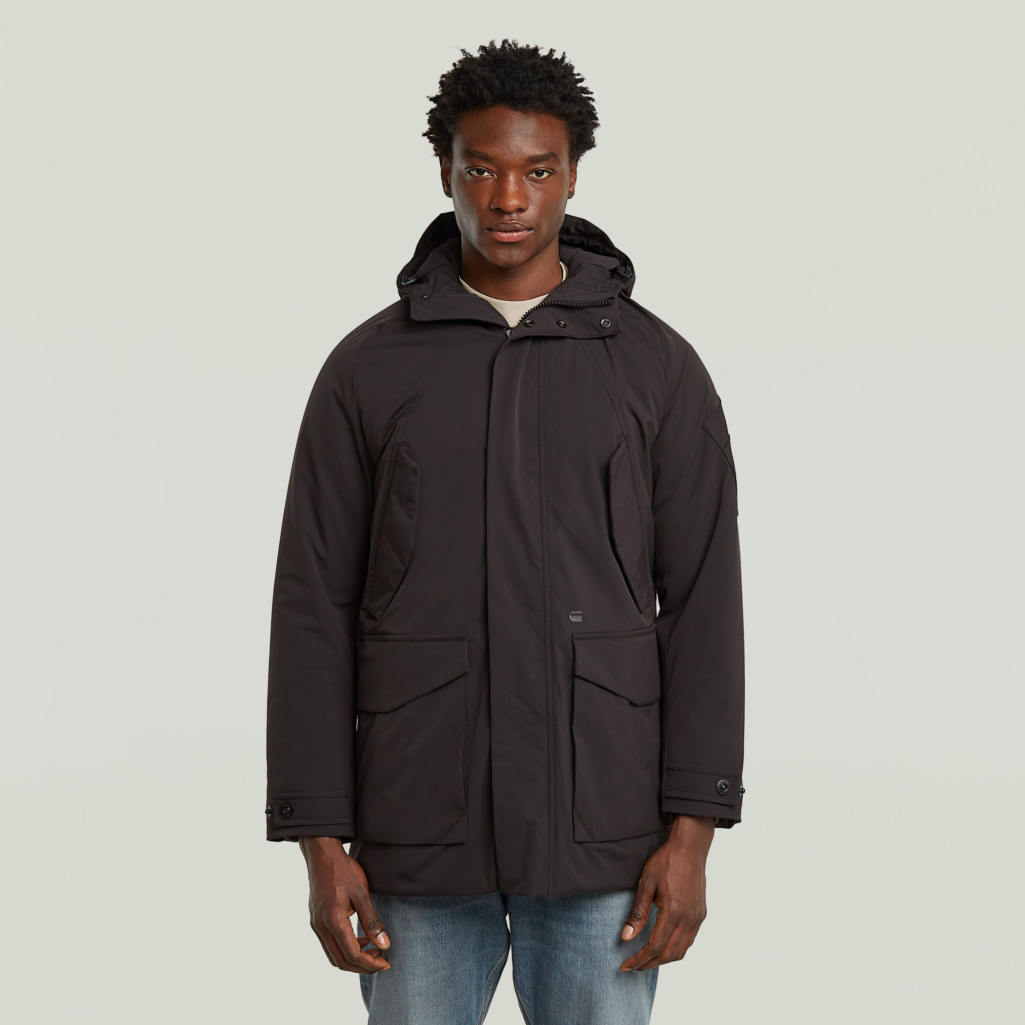 

Multipocket Padded Parka - Zwart - Heren