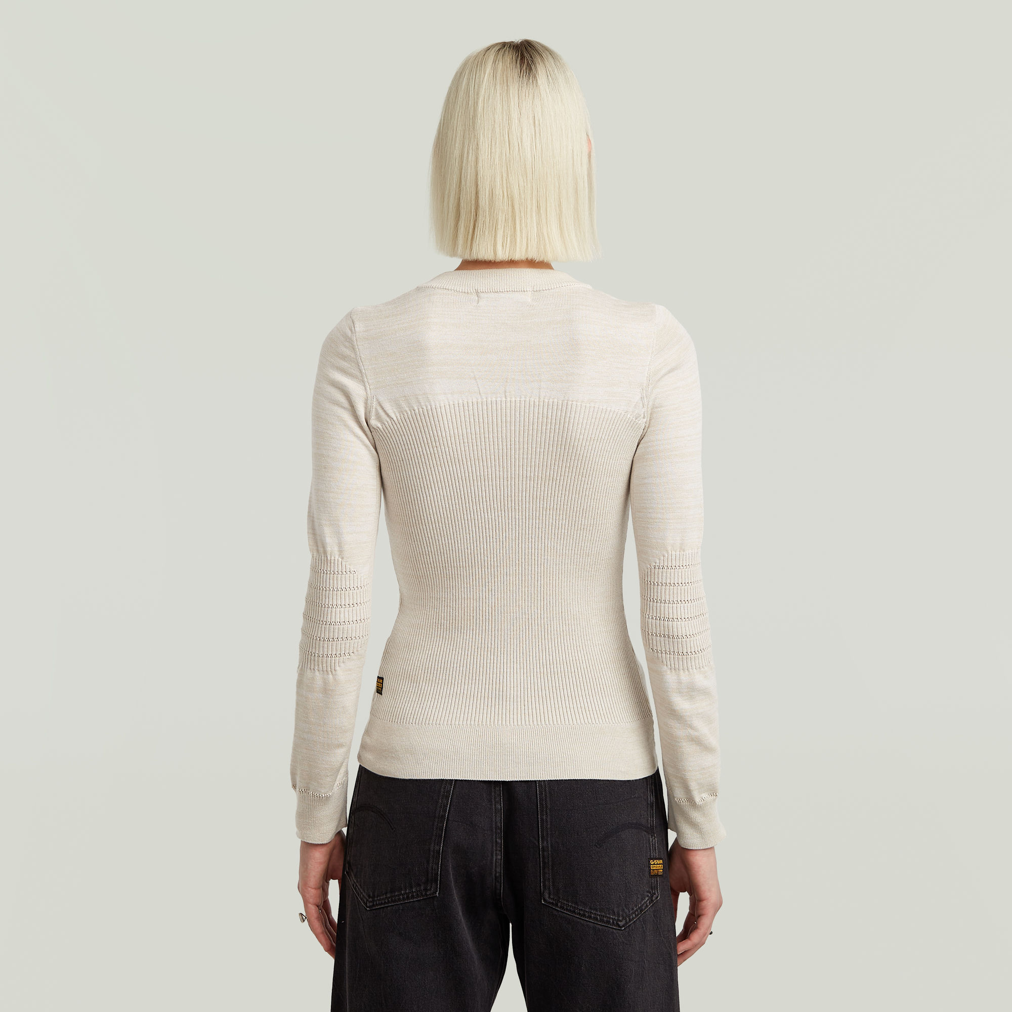 G-Star RAW 3D Biker Slim Gebreide Trui Meerkleurig Dames