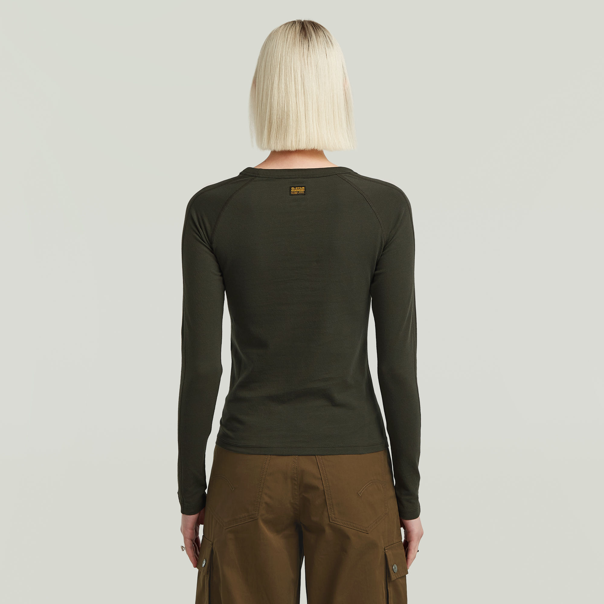 G-Star RAW Embro Patch Slim T-shirt Grijs Dames