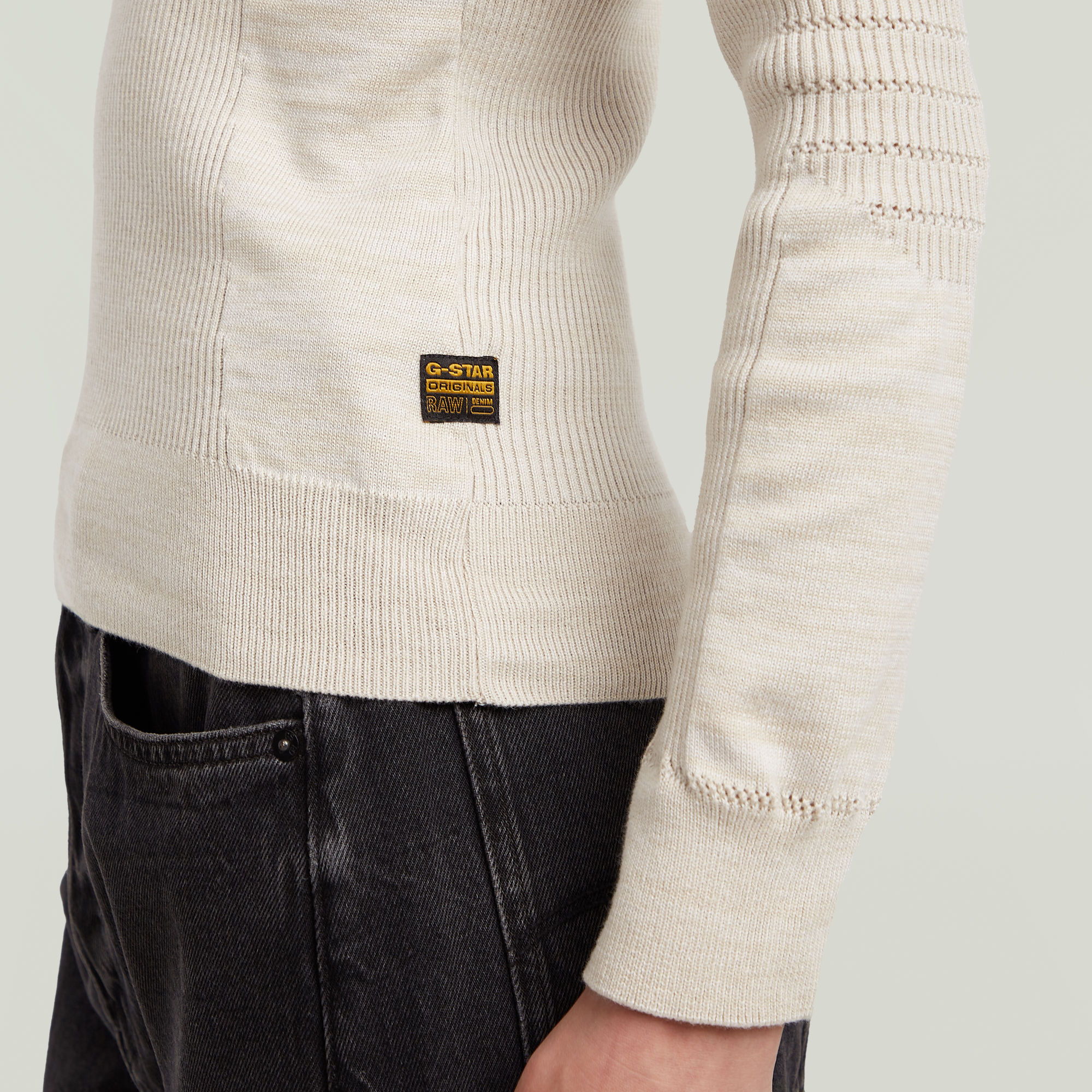 G-Star RAW 3D Biker Slim Gebreide Trui Meerkleurig Dames