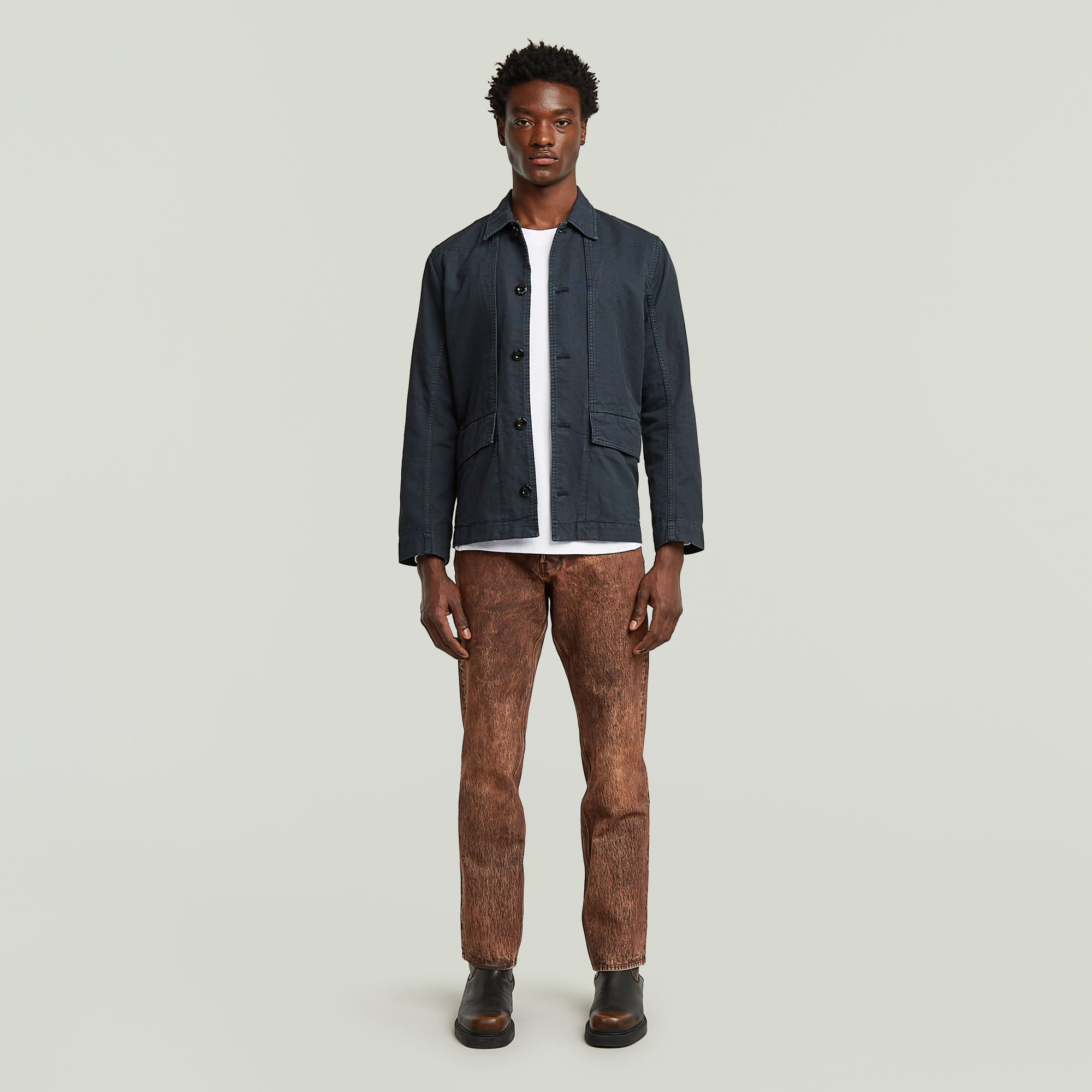 G-Star RAW Constructed Loose T-Shirt Wit Heren